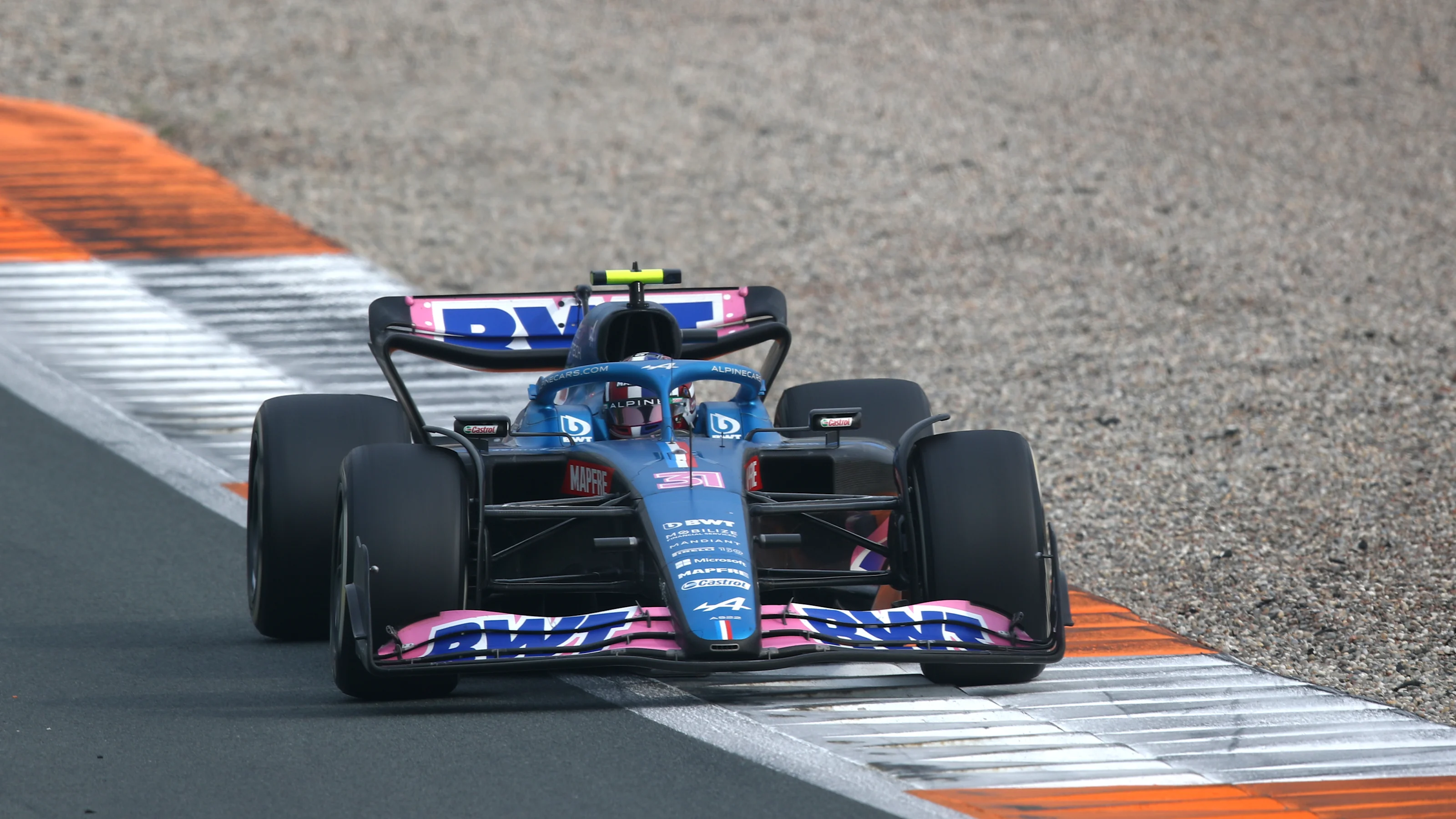 ZANDVOORT, NETHERLANDS - SEPTEMBER 04: Esteban Ocon of France driving the (31) Alpine F1 A522