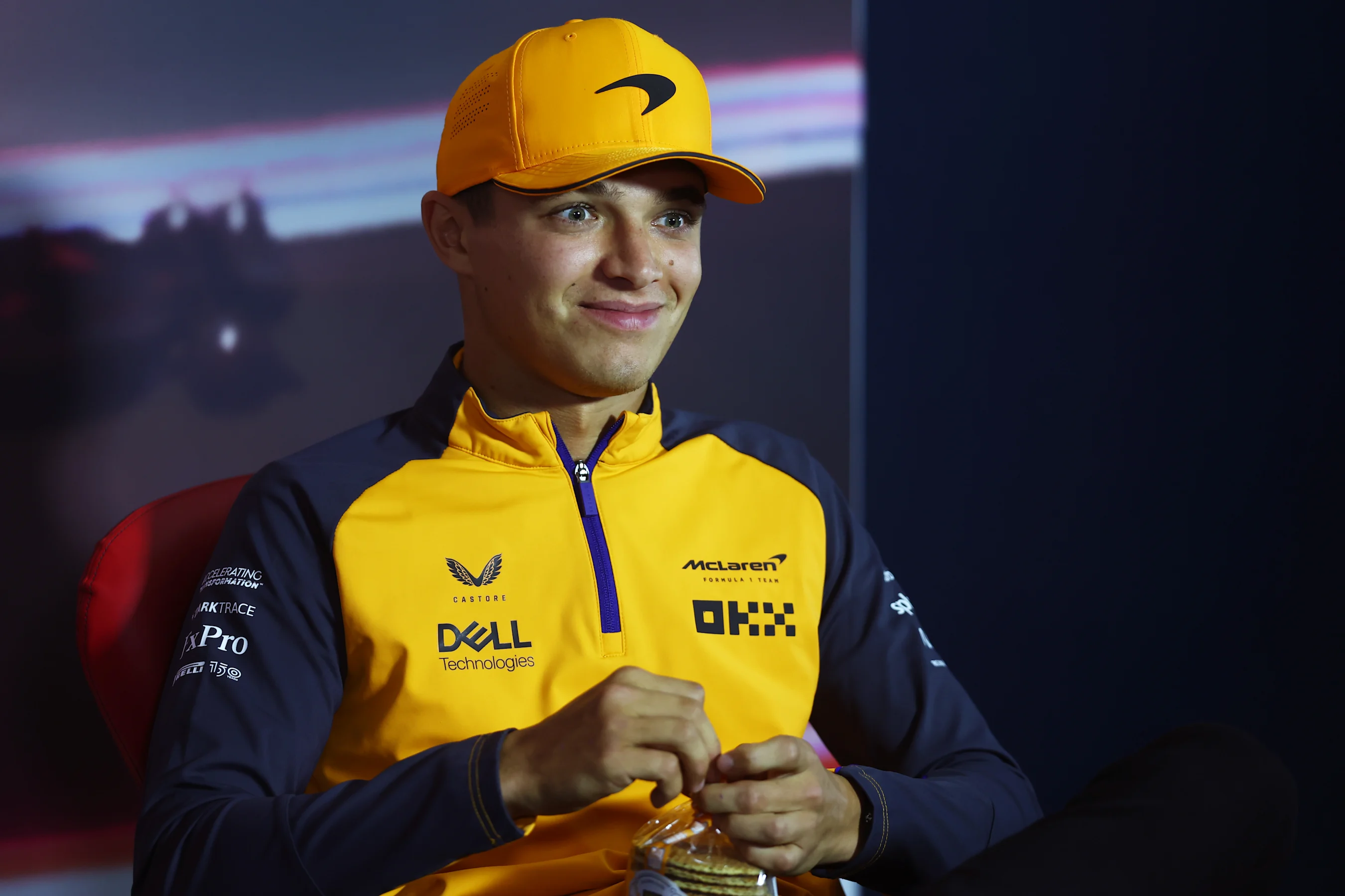 ZANDVOORT, NETHERLANDS - SEPTEMBER 01: Lando Norris of Great Britain and McLaren looks on in the