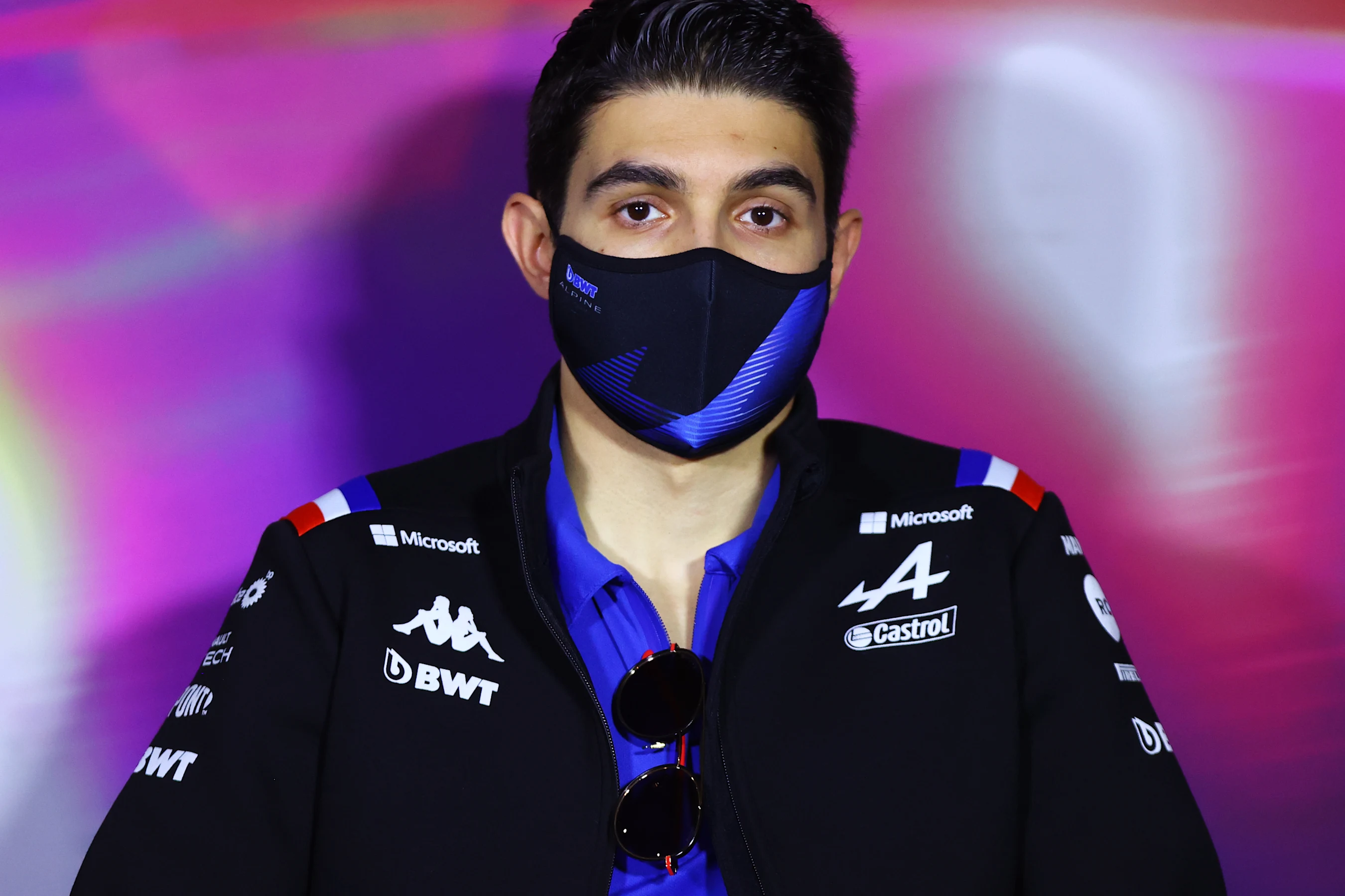 JEDDAH, SAUDI ARABIA - MARCH 25: Esteban Ocon of France and Alpine F1 looks on in the Drivers Press