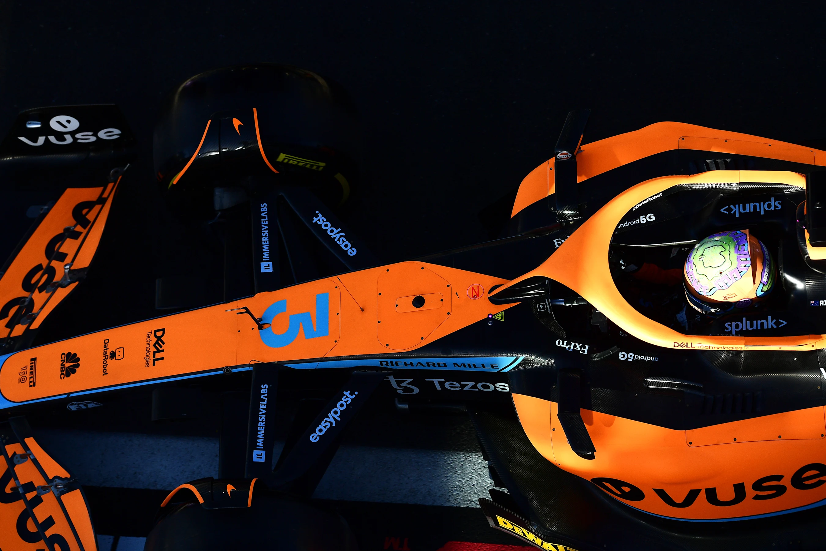 JEDDAH, SAUDI ARABIA - MARCH 25: Daniel Ricciardo of Australia driving the (3) McLaren MCL36