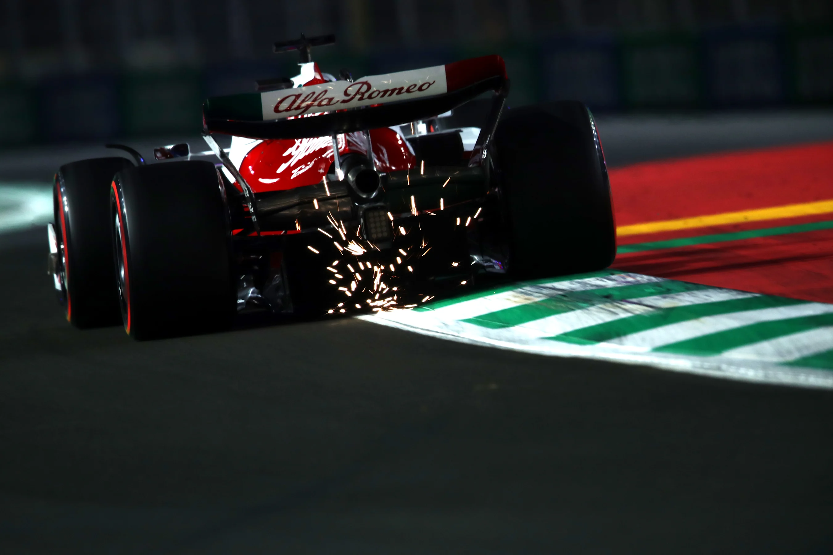 JEDDAH, SAUDI ARABIA - MARCH 26: Valtteri Bottas of Finland driving the (77) Alfa Romeo F1 C42