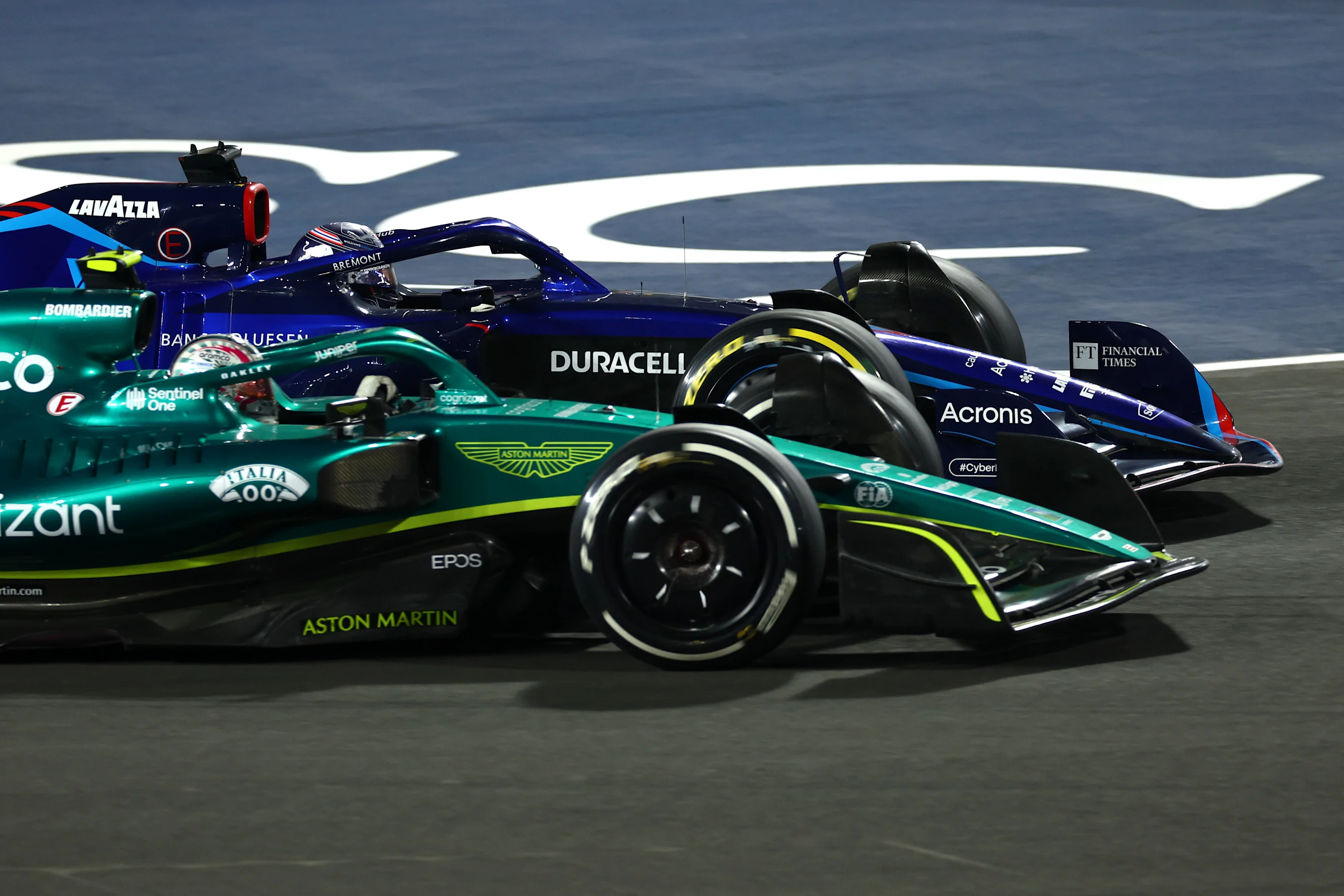 JEDDAH, SAUDI ARABIA - MARCH 27: Nico Hulkenberg of Germany driving the (27) Aston Martin AMR22