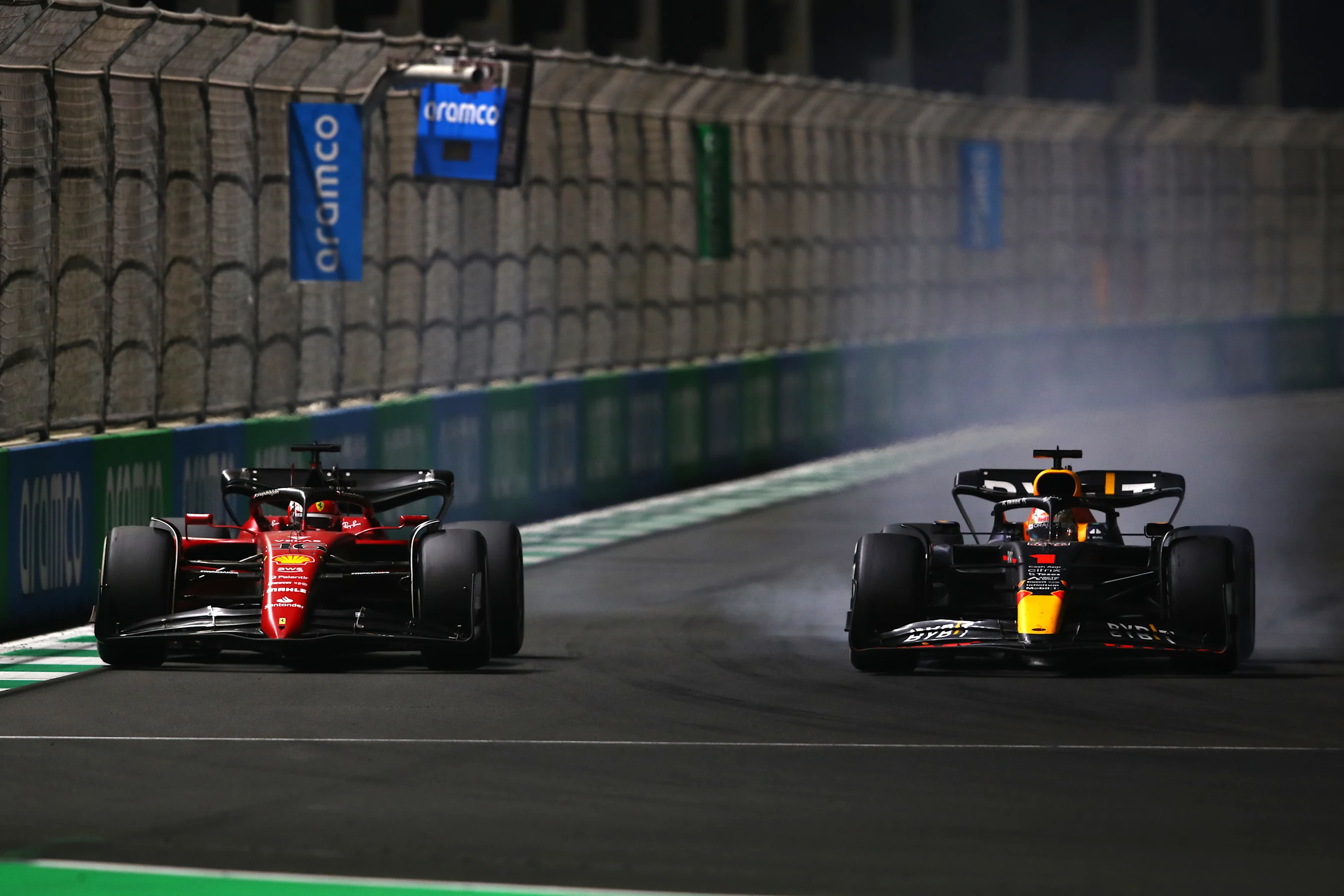 JEDDAH, SAUDI ARABIA - MARCH 27: Max Verstappen of the Netherlands driving the (1) Oracle Red Bull