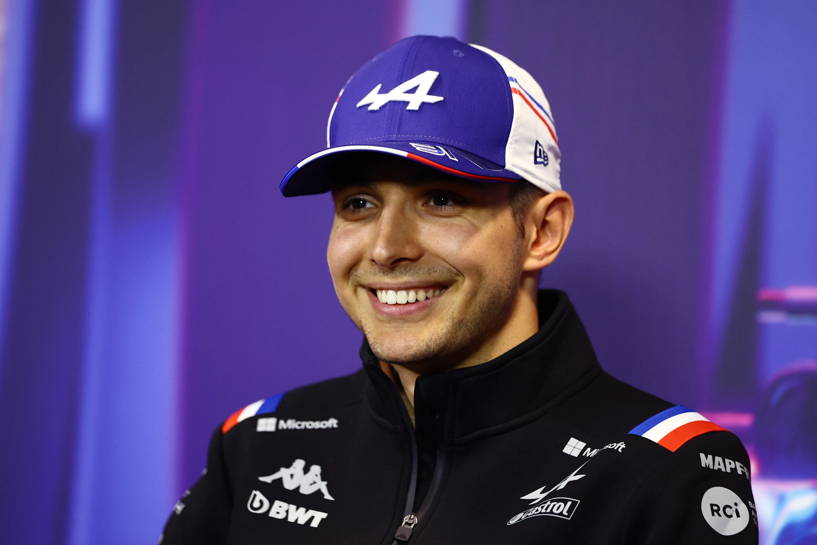 SINGAPORE, SINGAPORE - SEPTEMBER 29: Esteban Ocon of France and Alpine F1 attends the Drivers Press