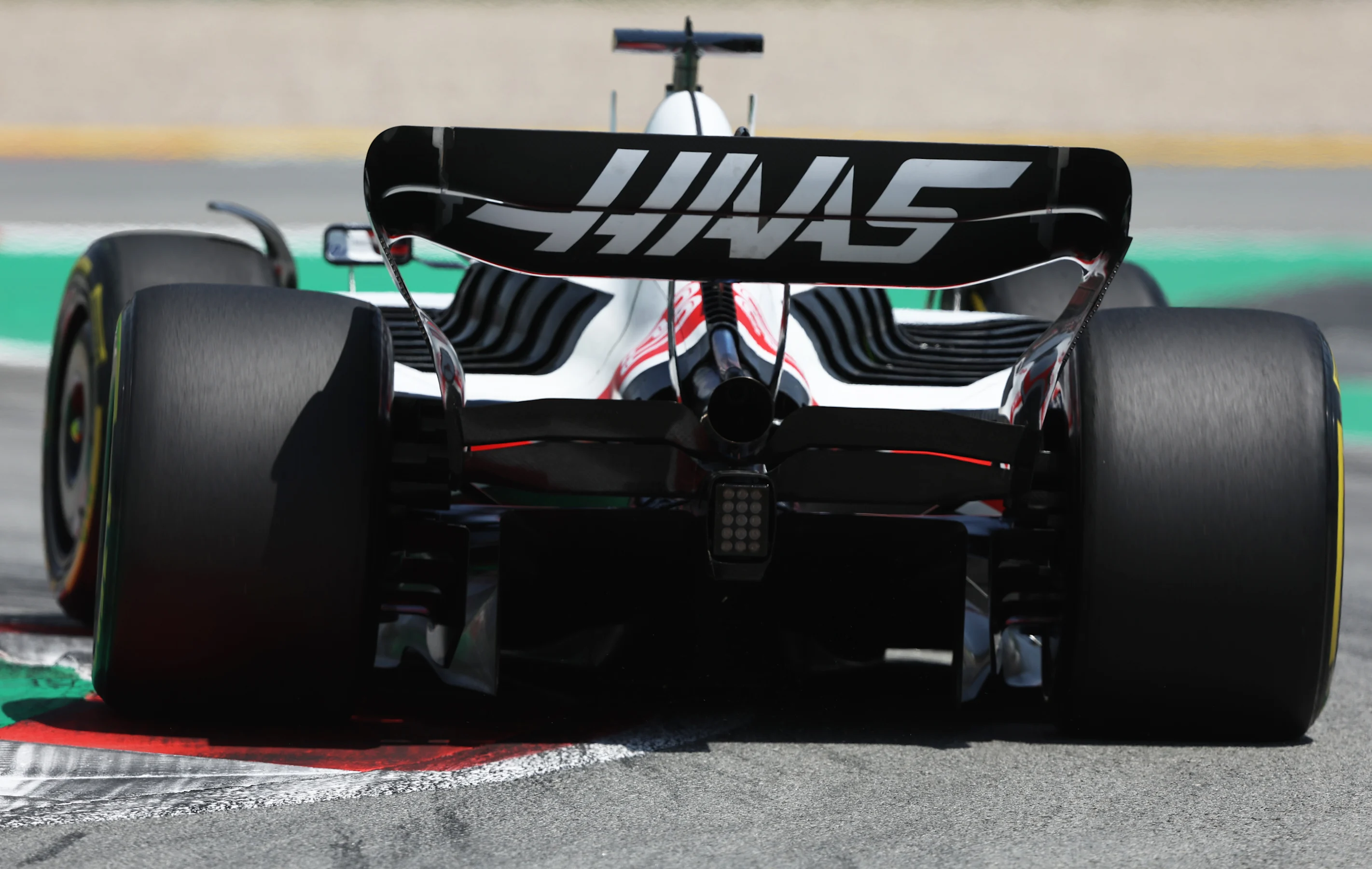 BARCELONA, SPAIN - MAY 20: Kevin Magnussen of Denmark driving the (20) Haas F1 VF-22 Ferrari on