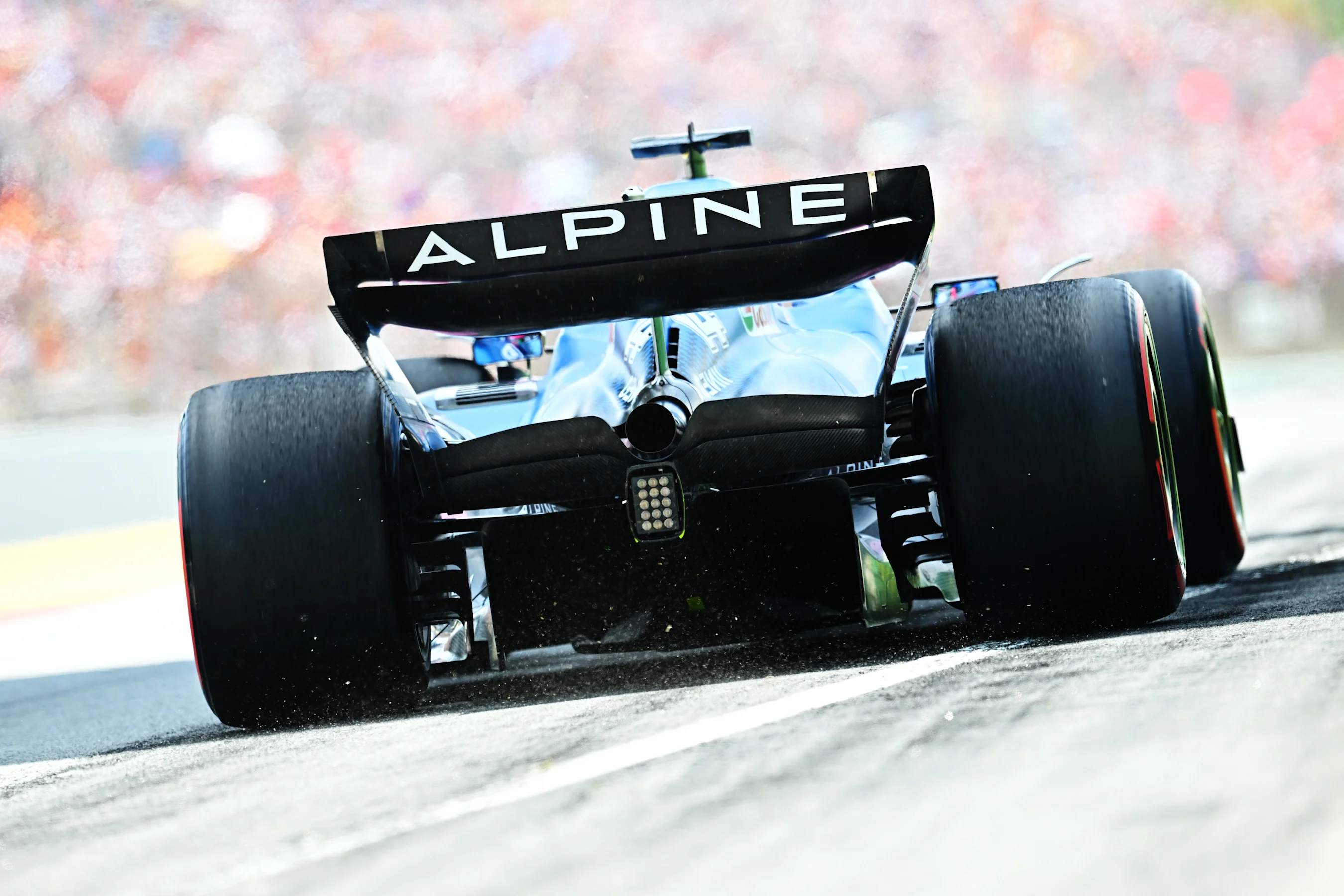 BARCELONA, SPAIN - MAY 21: Fernando Alonso of Spain driving the (14) Alpine F1 A522 Renault on