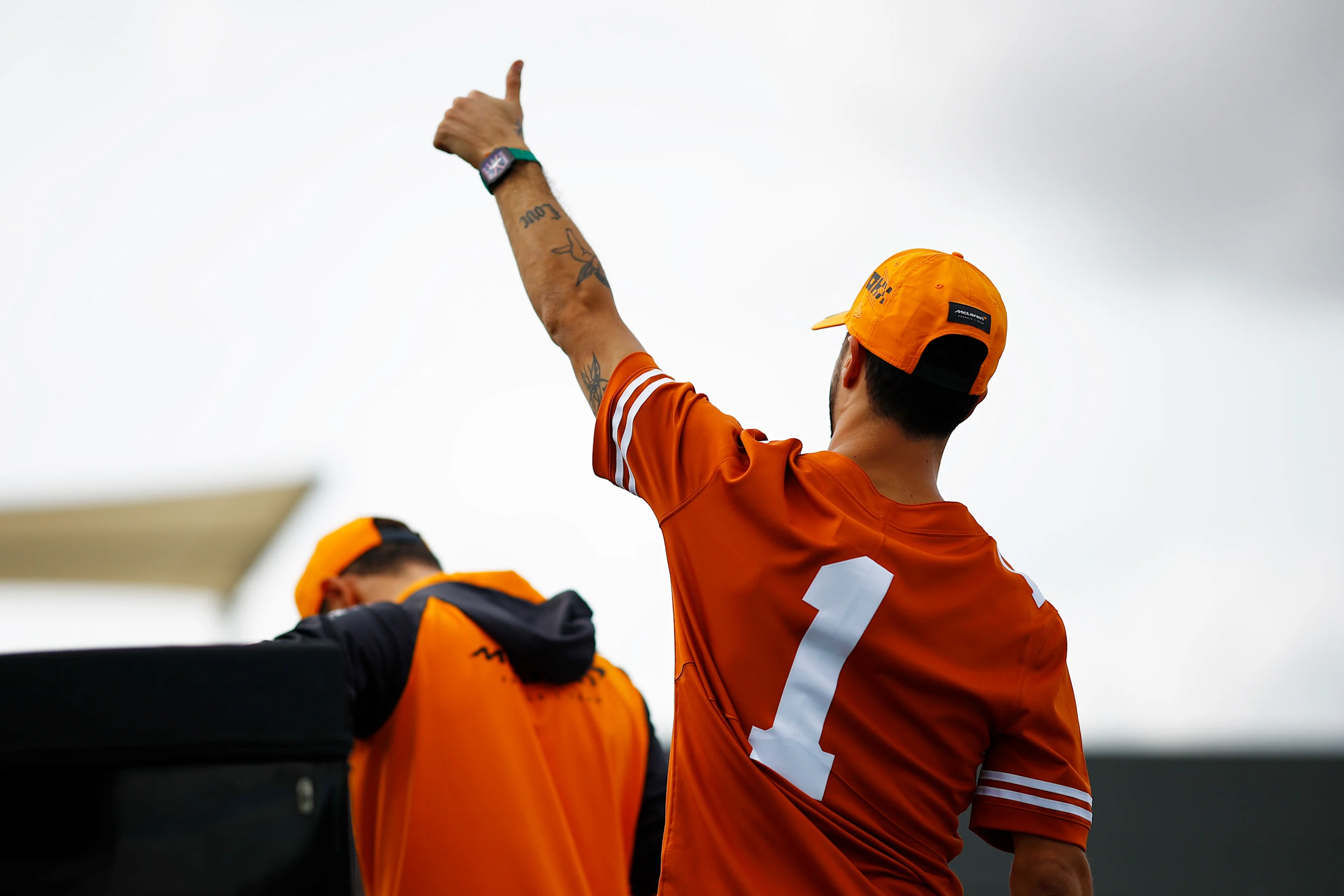 AUSTIN, TEXAS - OCTOBER 23: Daniel Ricciardo of Australia and McLaren waves to the crowd on the