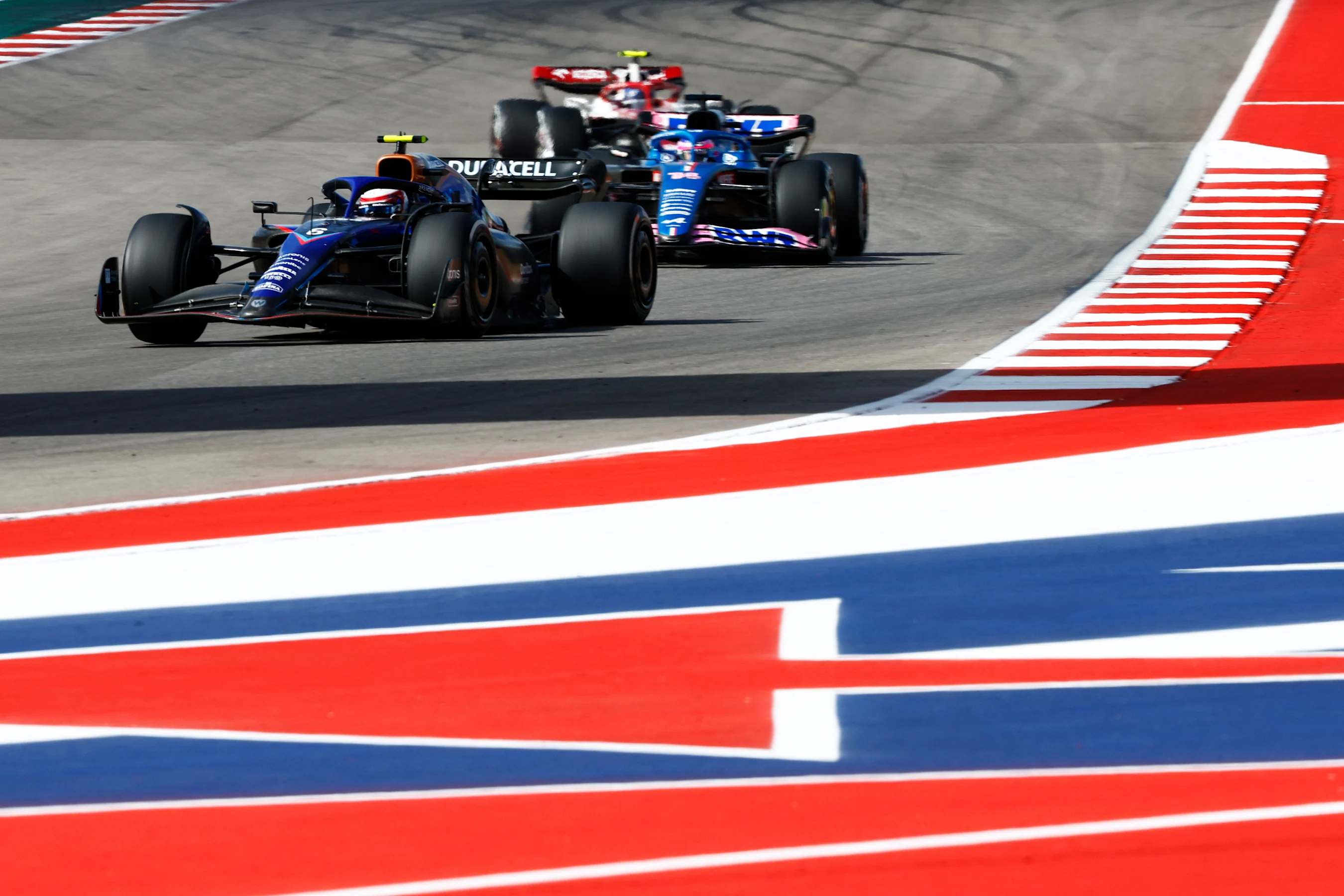 AUSTIN, TEXAS - OCTOBER 23: Nicholas Latifi of Canada driving the (6) Williams FW44 Mercedes on