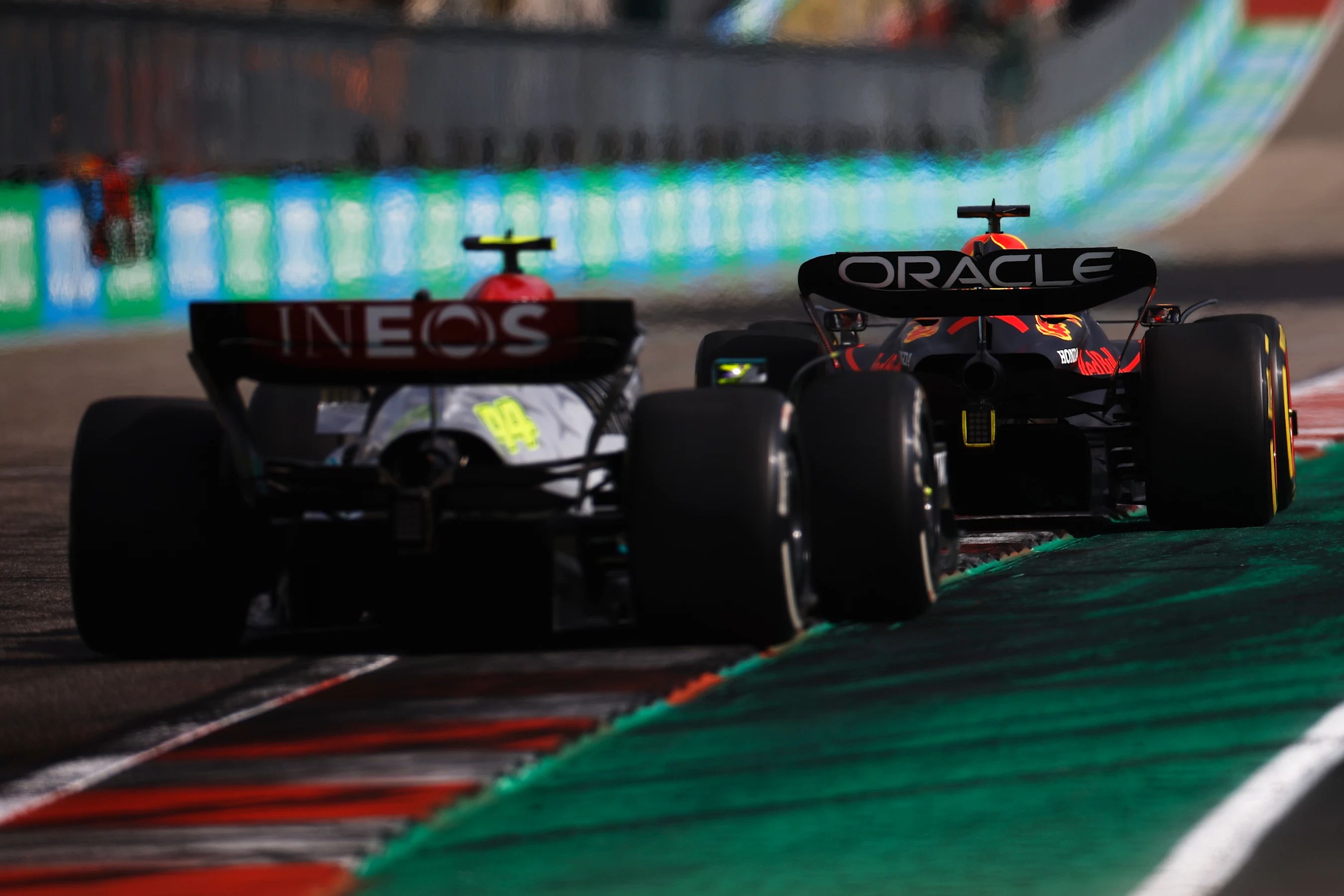 AUSTIN, TEXAS - OCTOBER 23: Max Verstappen of the Netherlands driving the (1) Oracle Red Bull