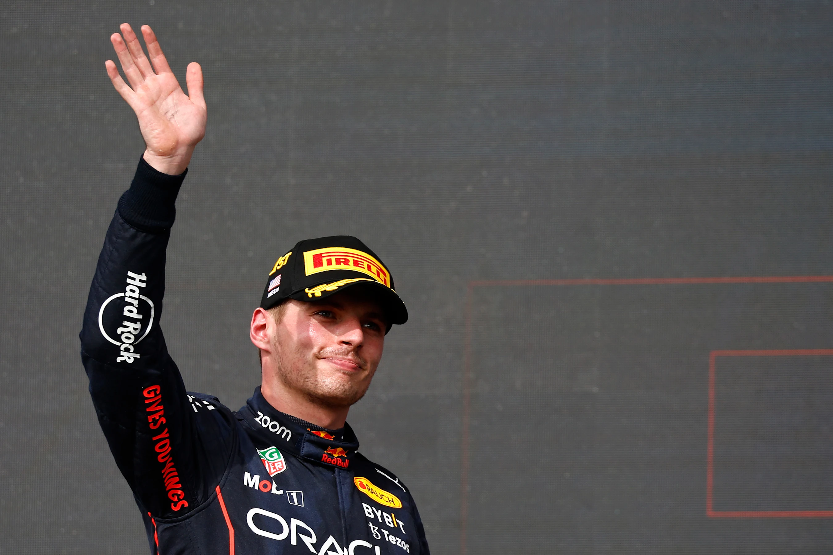 AUSTIN, TEXAS - OCTOBER 23: Race winner Max Verstappen of the Netherlands and Oracle Red Bull
