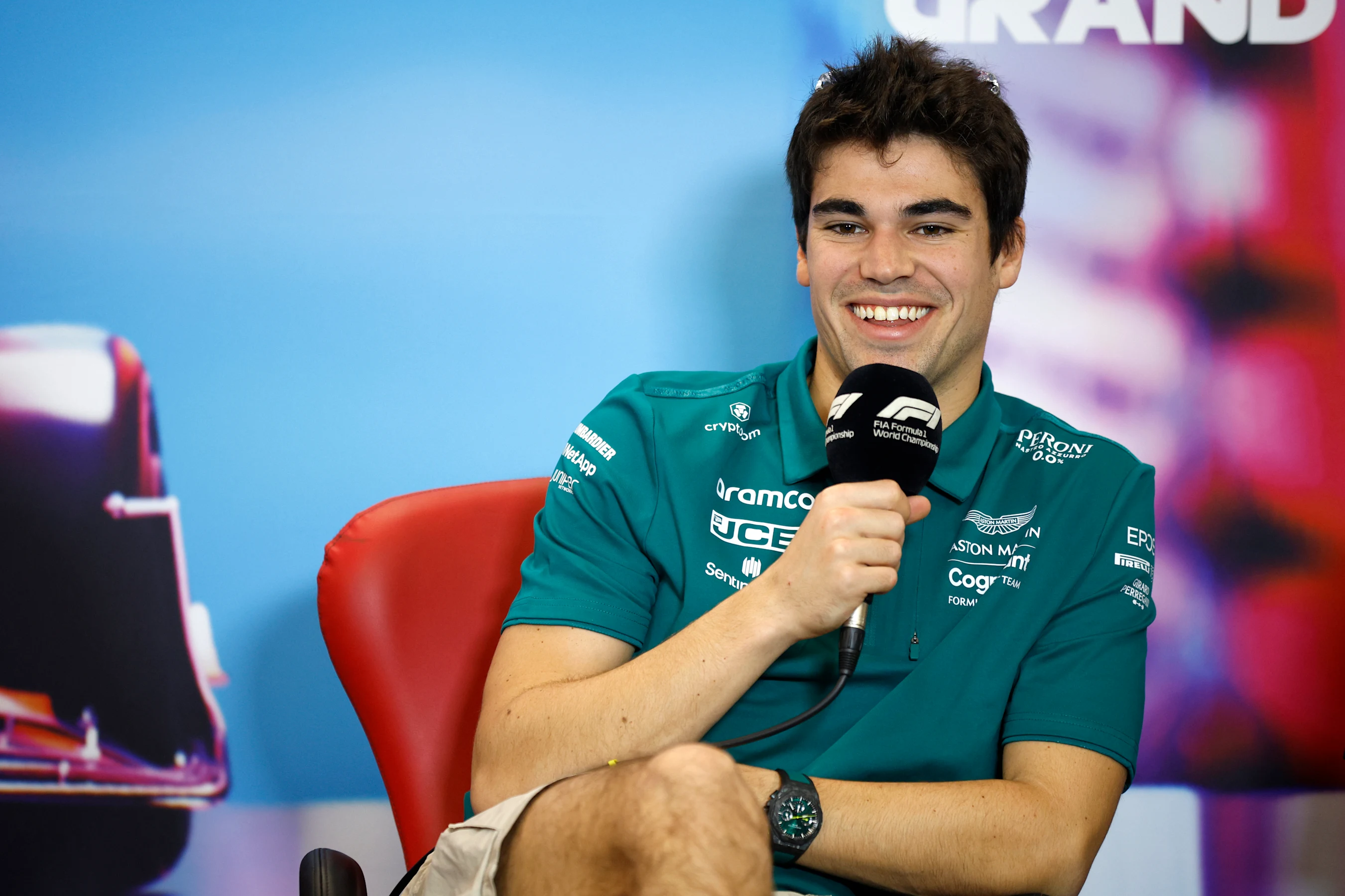 AUSTIN, TEXAS - OCTOBER 20: Lance Stroll of Canada and Aston Martin F1 Team attends the Drivers