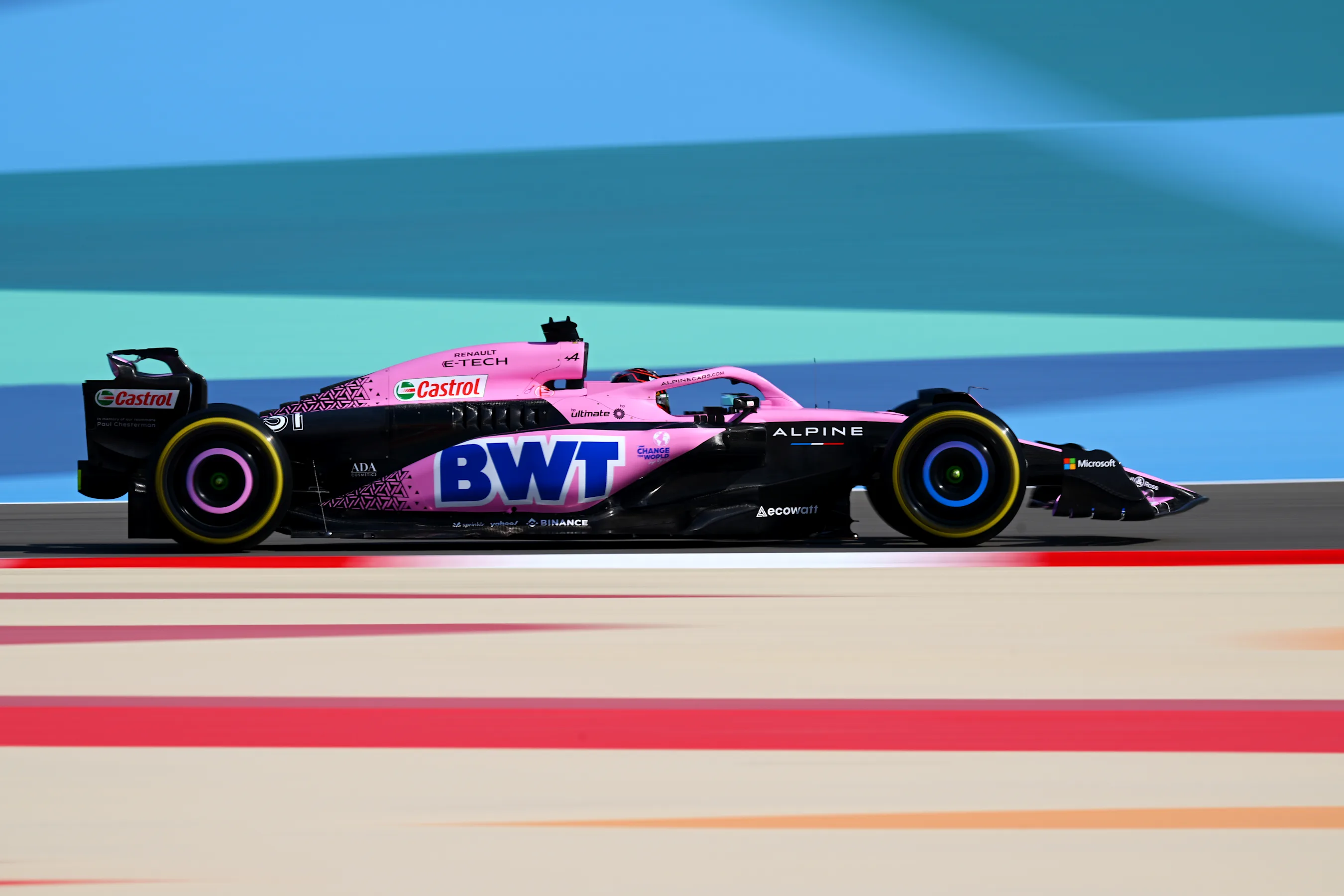 BAHRAIN, BAHRAIN - MARCH 03: Esteban Ocon of France driving the (31) Alpine F1 A523 Renault on