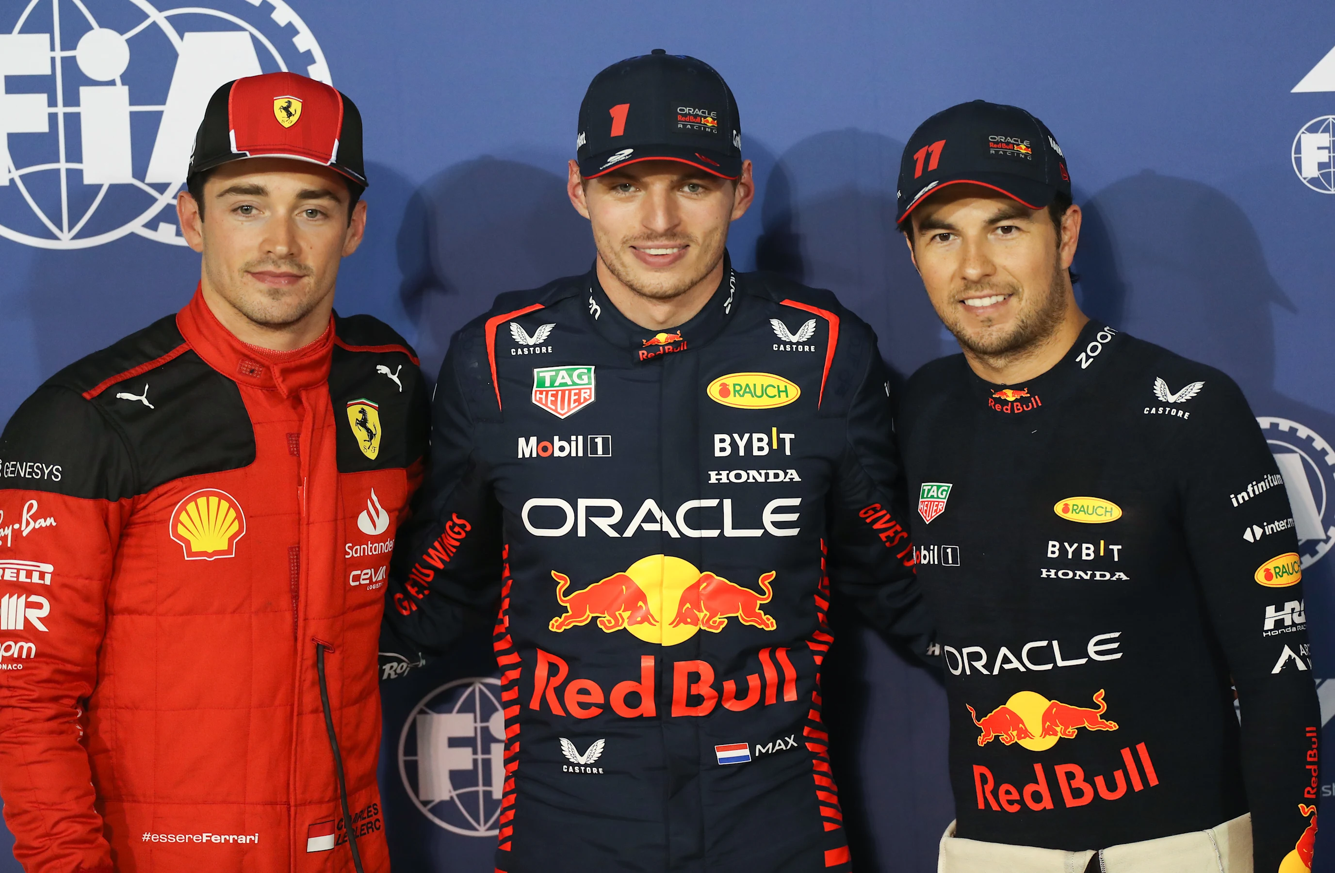 BAHRAIN, BAHRAIN - MARCH 04: Pole position qualifier Max Verstappen of the Netherlands and Oracle