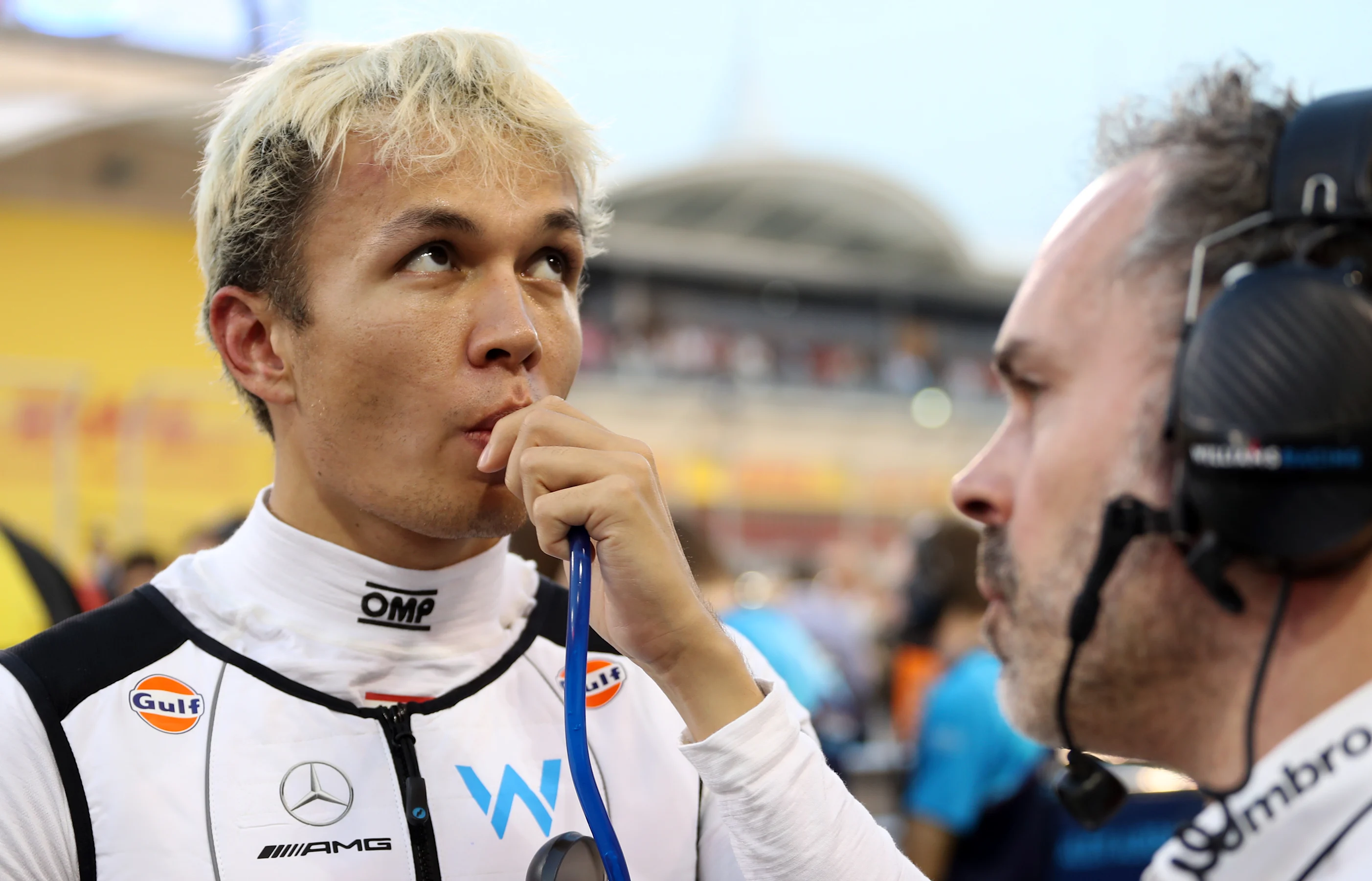 BAHRAIN, BAHRAIN - MARCH 05: Alexander Albon of Thailand and Williams prepares to drive on the grid