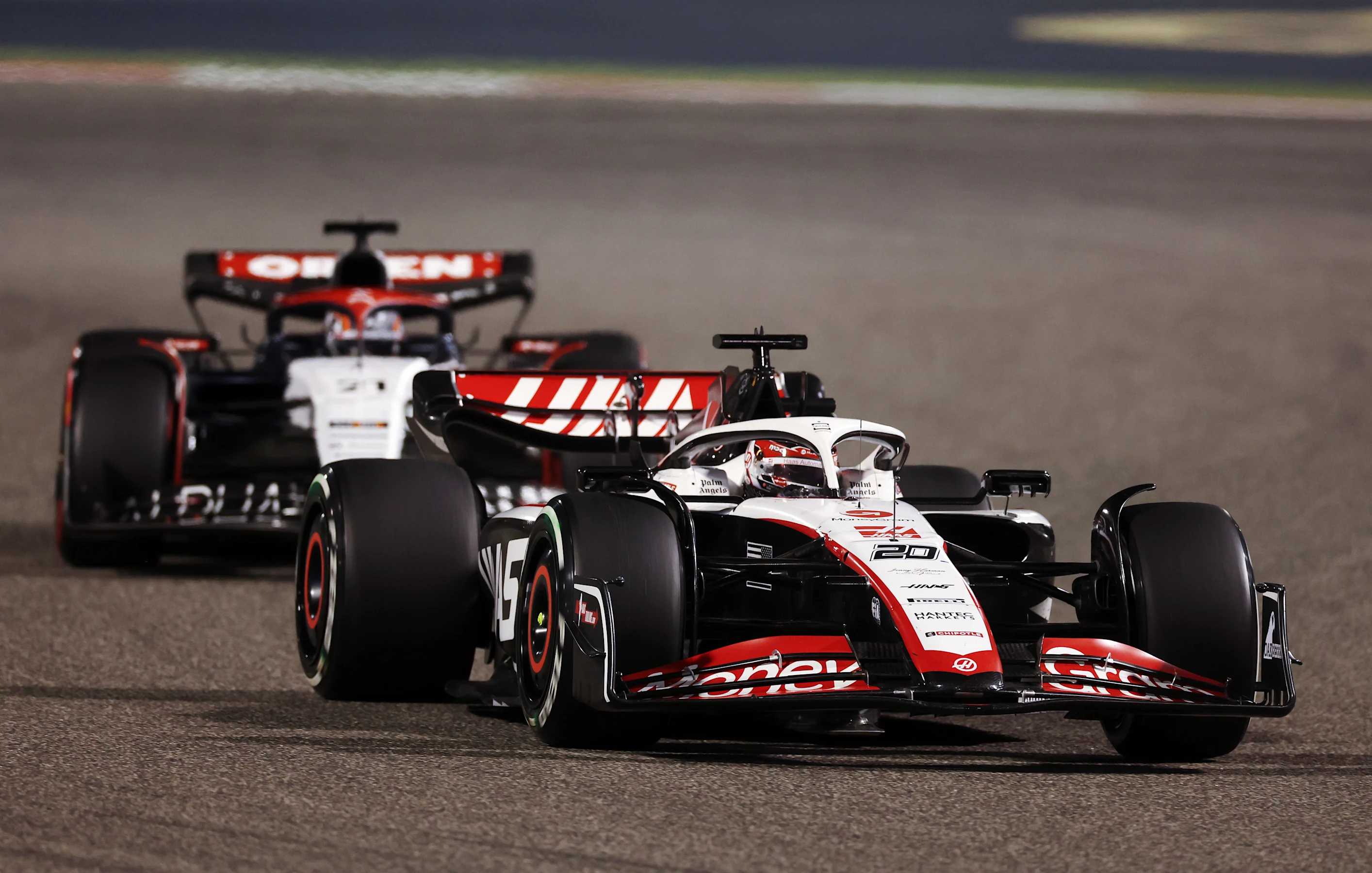 BAHRAIN, BAHRAIN - MARCH 05: Kevin Magnussen of Denmark driving the (20) Haas F1 VF-23 Ferrari