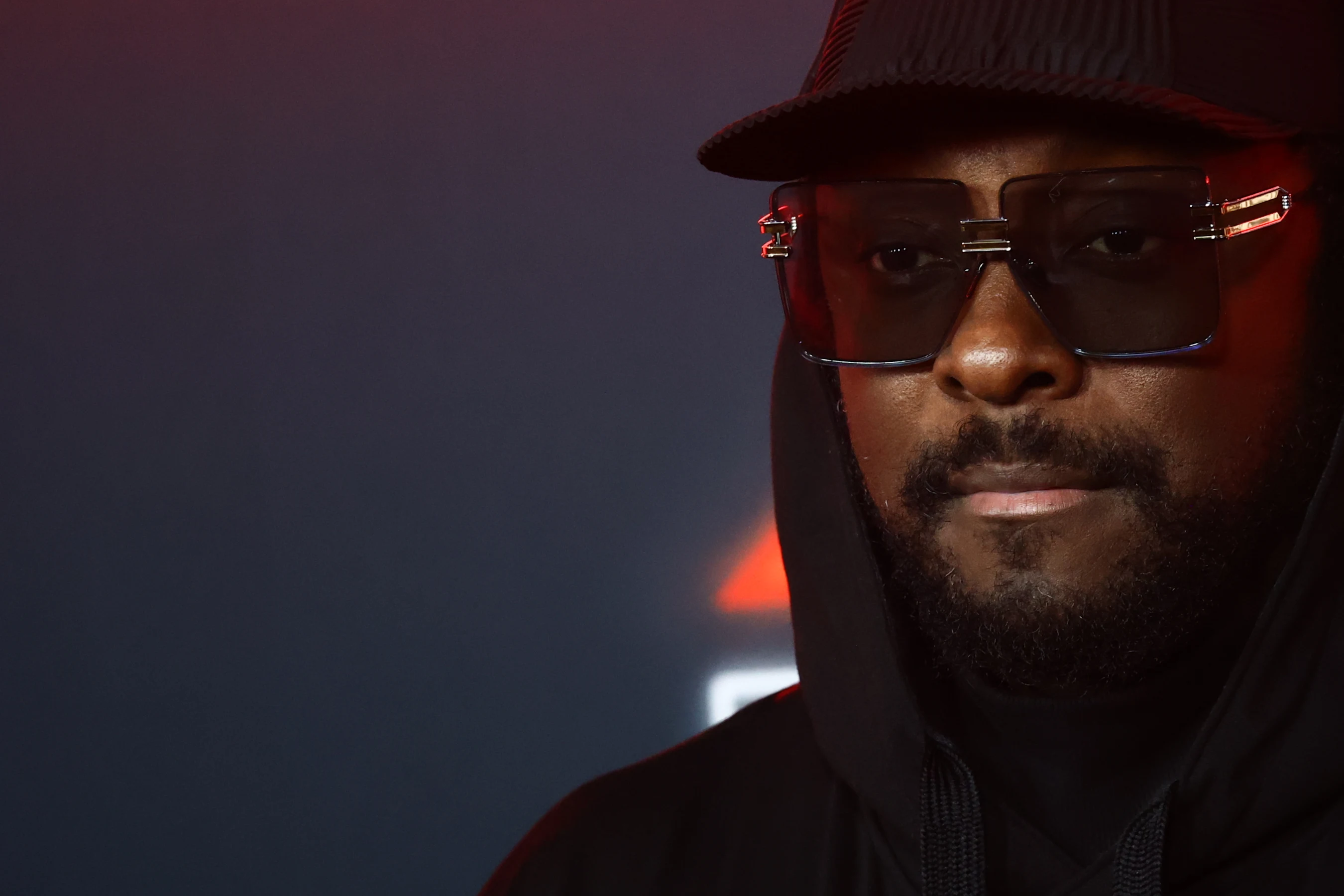 Will.i.am ahead of the Formula 1 Las Vegas Grand Prix at Las Vegas Strip Circuit in Las Vegas,