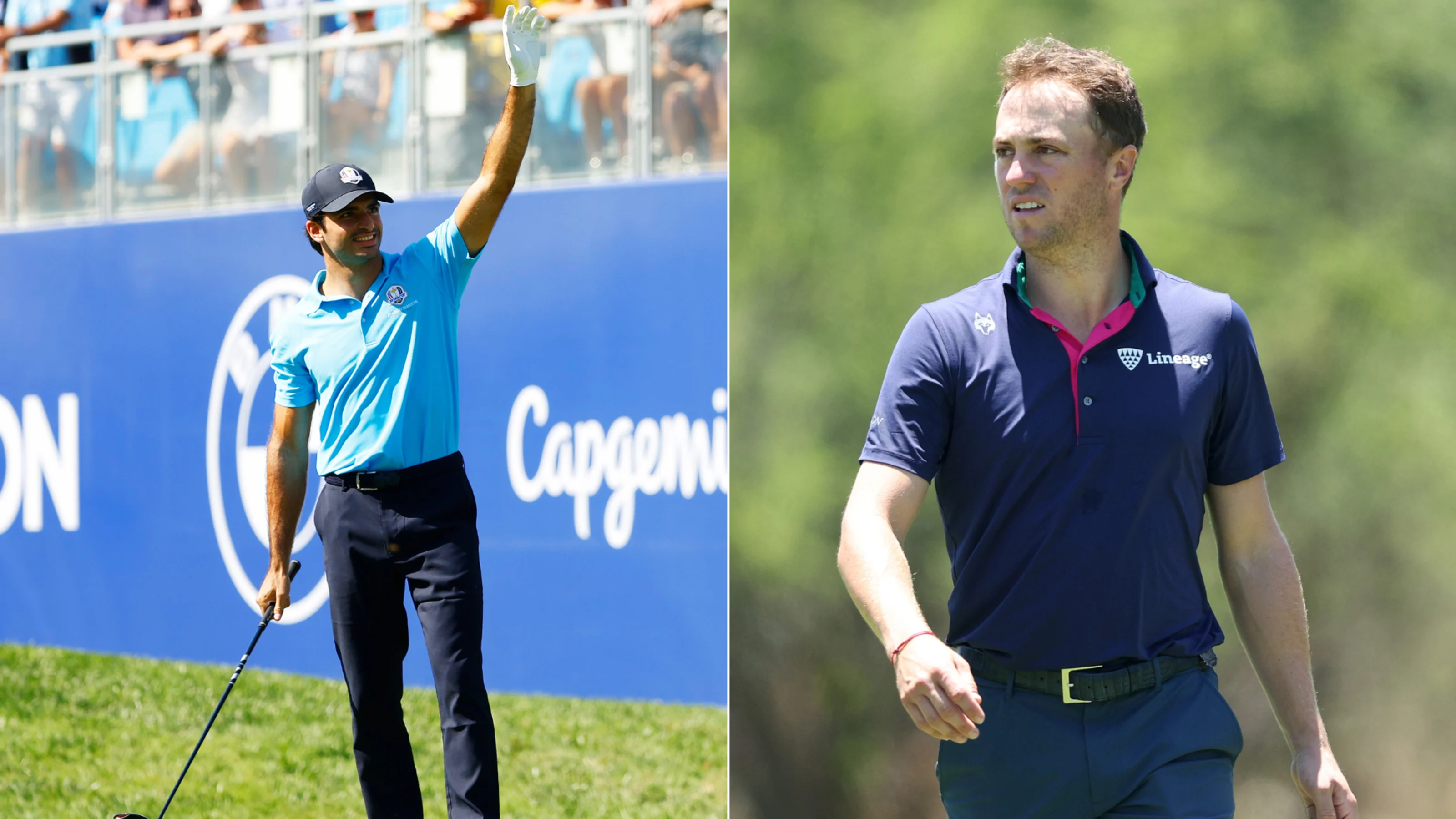 Carlos Sainz will partner Justin Thomas
