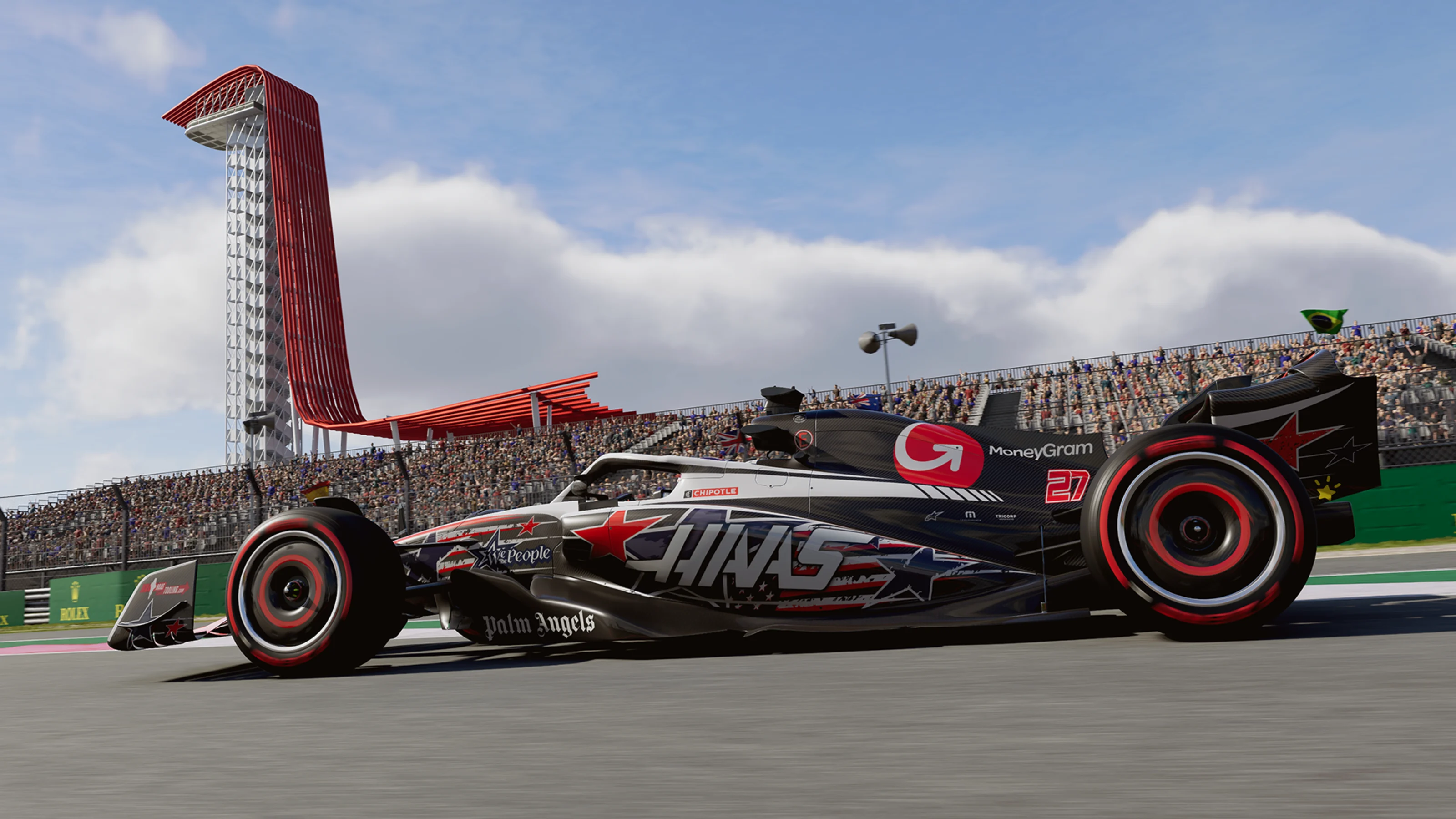 A render of Haas’s special livery for the 2023 United States Grand Prix