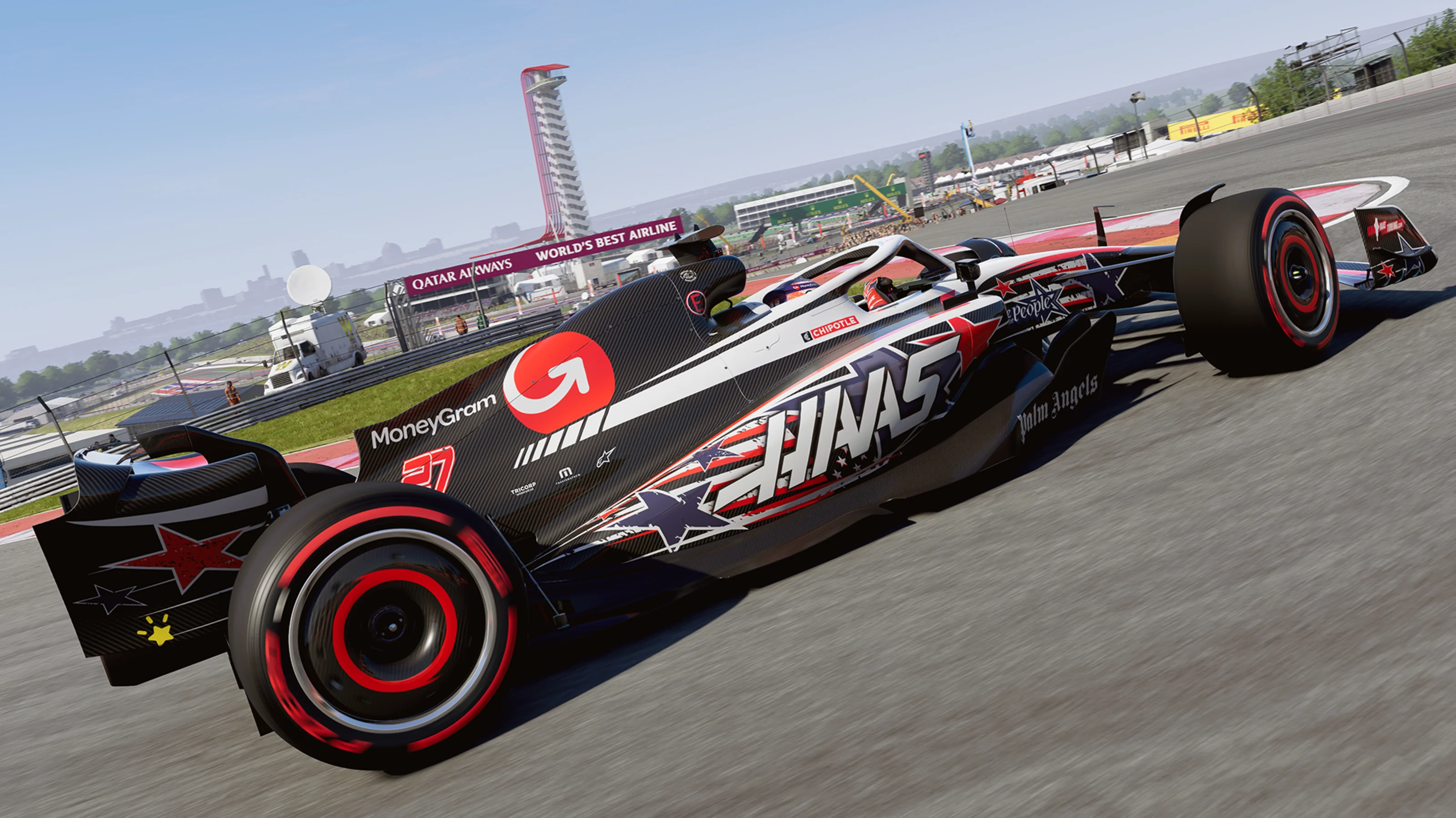Renders of Haas’s special livery for the 2023 United States Grand Prix