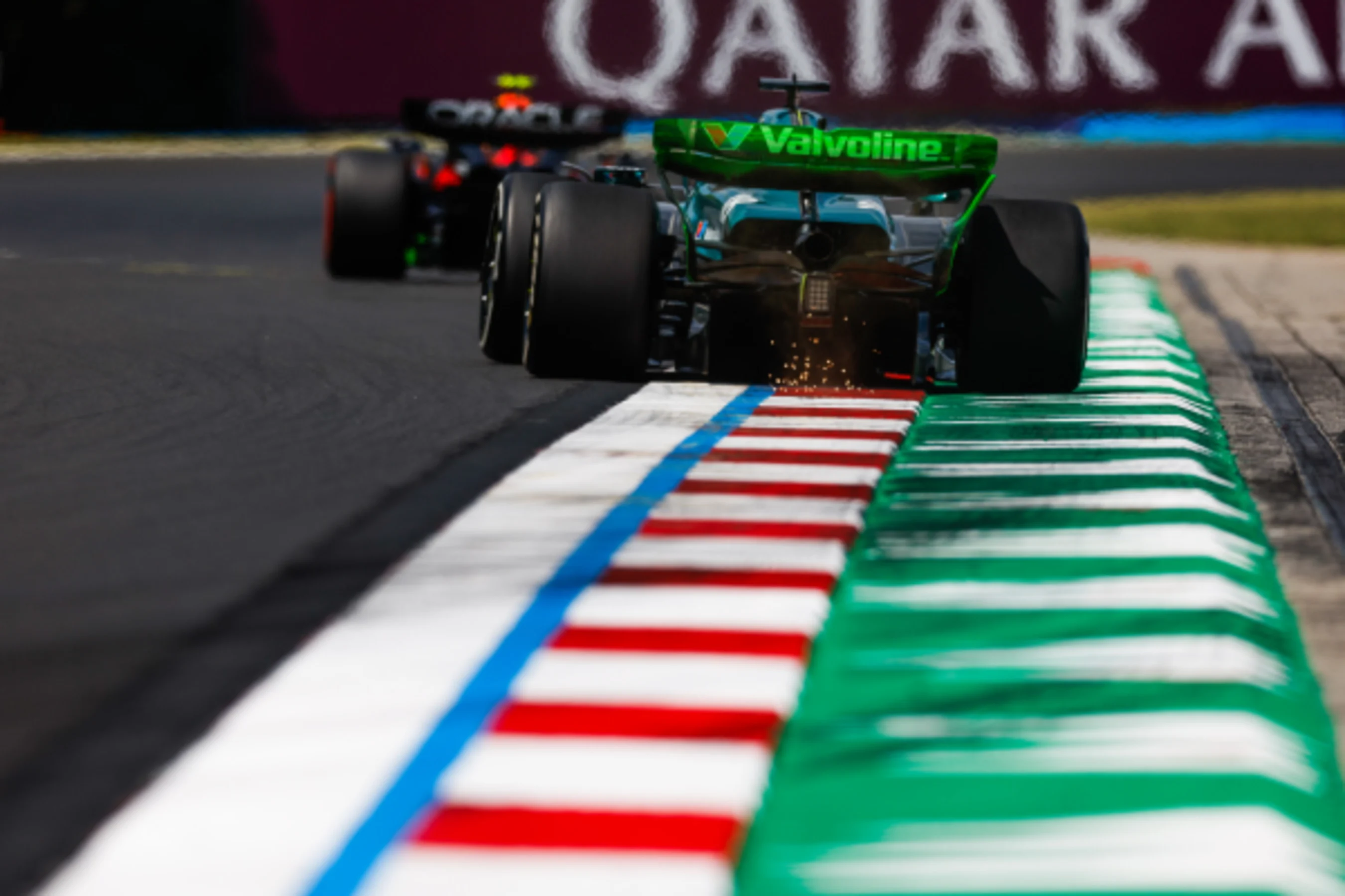 HUNGARORING, HUNGARY - JULY 19: Lance Stroll, Aston Martin AMR24 during the Hungarian GP at