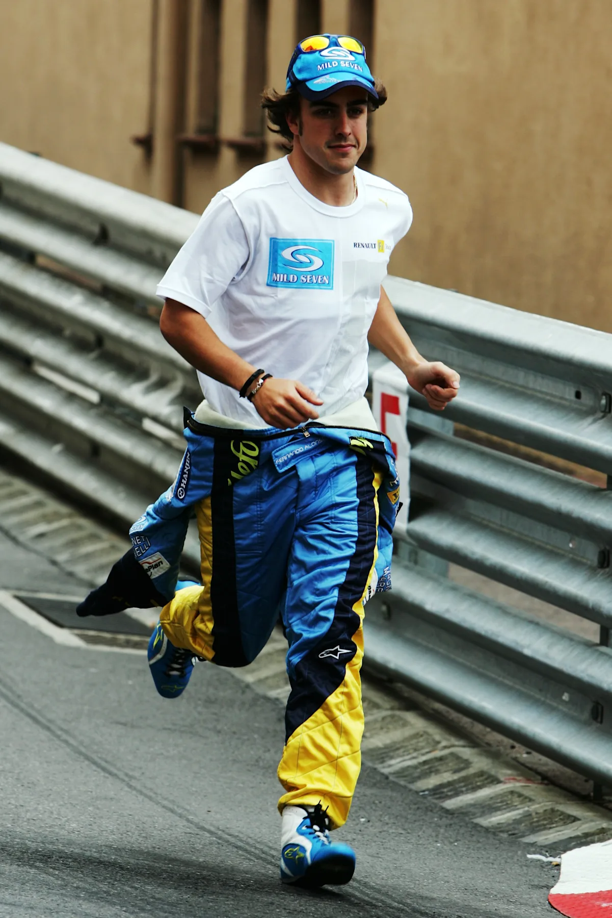 MONTE CARLO, MONACO -  MAY 22:  Fernando Alonso of Spain and Renault before qualfying for the
