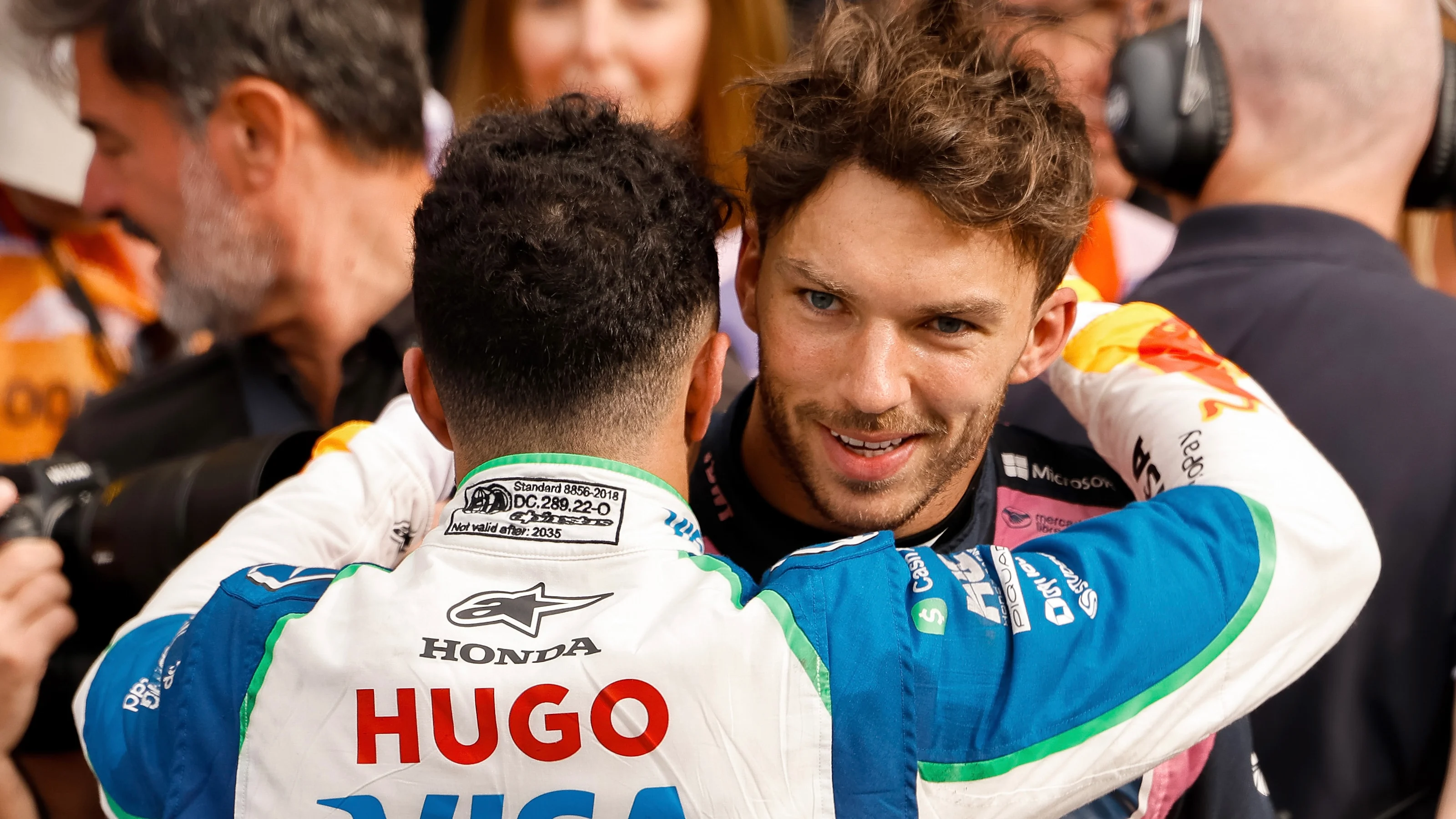 ZANDVOORT, NETHERLANDS - AUGUST 31: Third placed Isack Hadjar of France and Visa Cash App Racing