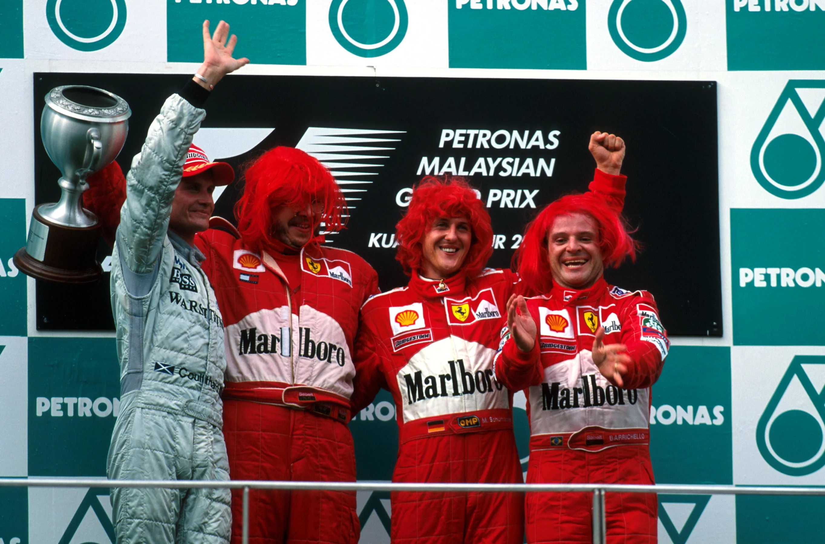 From 2000 onwards, Schumacher was unstoppable, winning a remarkable five Championships in a row with Ferrari