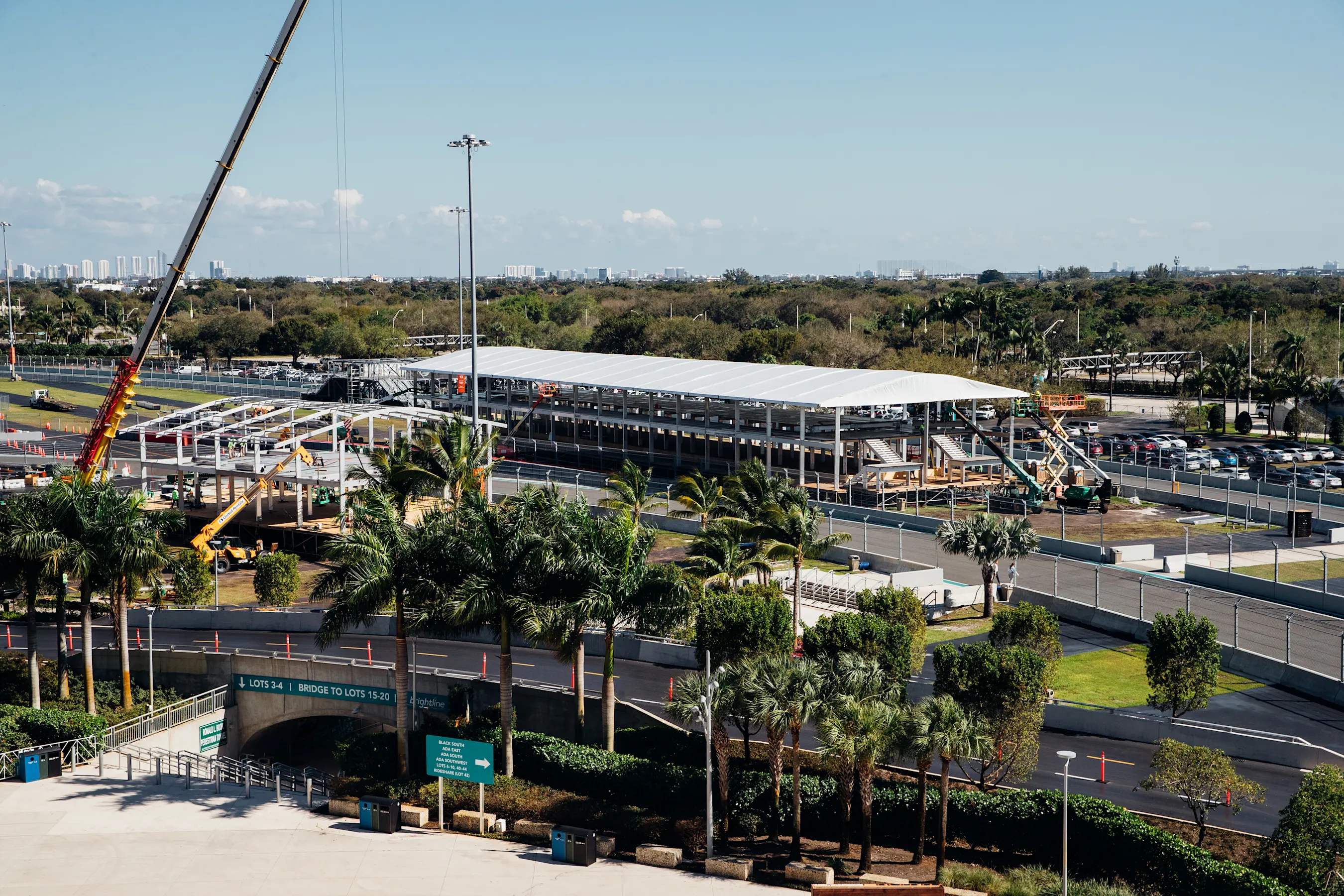 F1 construction on Wednesday, Feb. 21, 2024, in Miami Gardens, Fla. (Tomas Diniz Santos/Miami