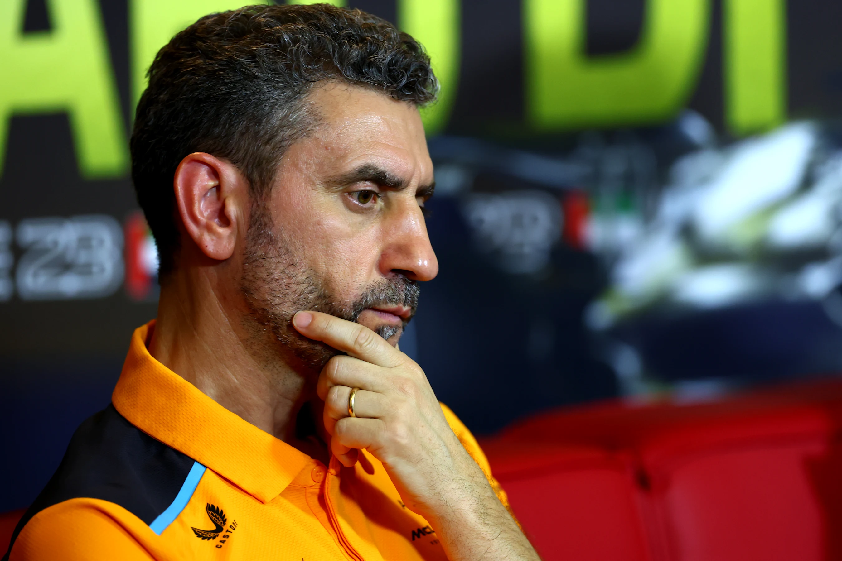 ABU DHABI, UNITED ARAB EMIRATES - NOVEMBER 24: McLaren Team Principal Andrea Stella attends the