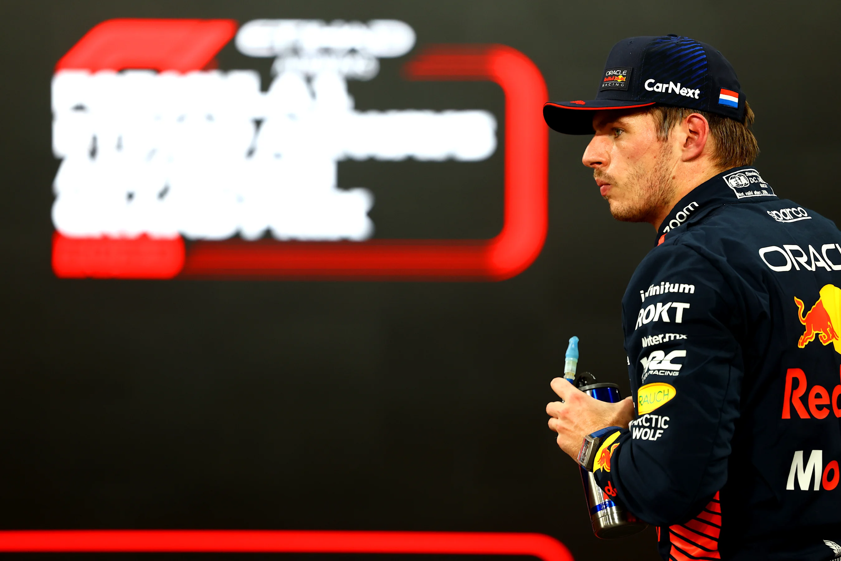 ABU DHABI, UNITED ARAB EMIRATES - NOVEMBER 25: Pole position qualifier Max Verstappen of the