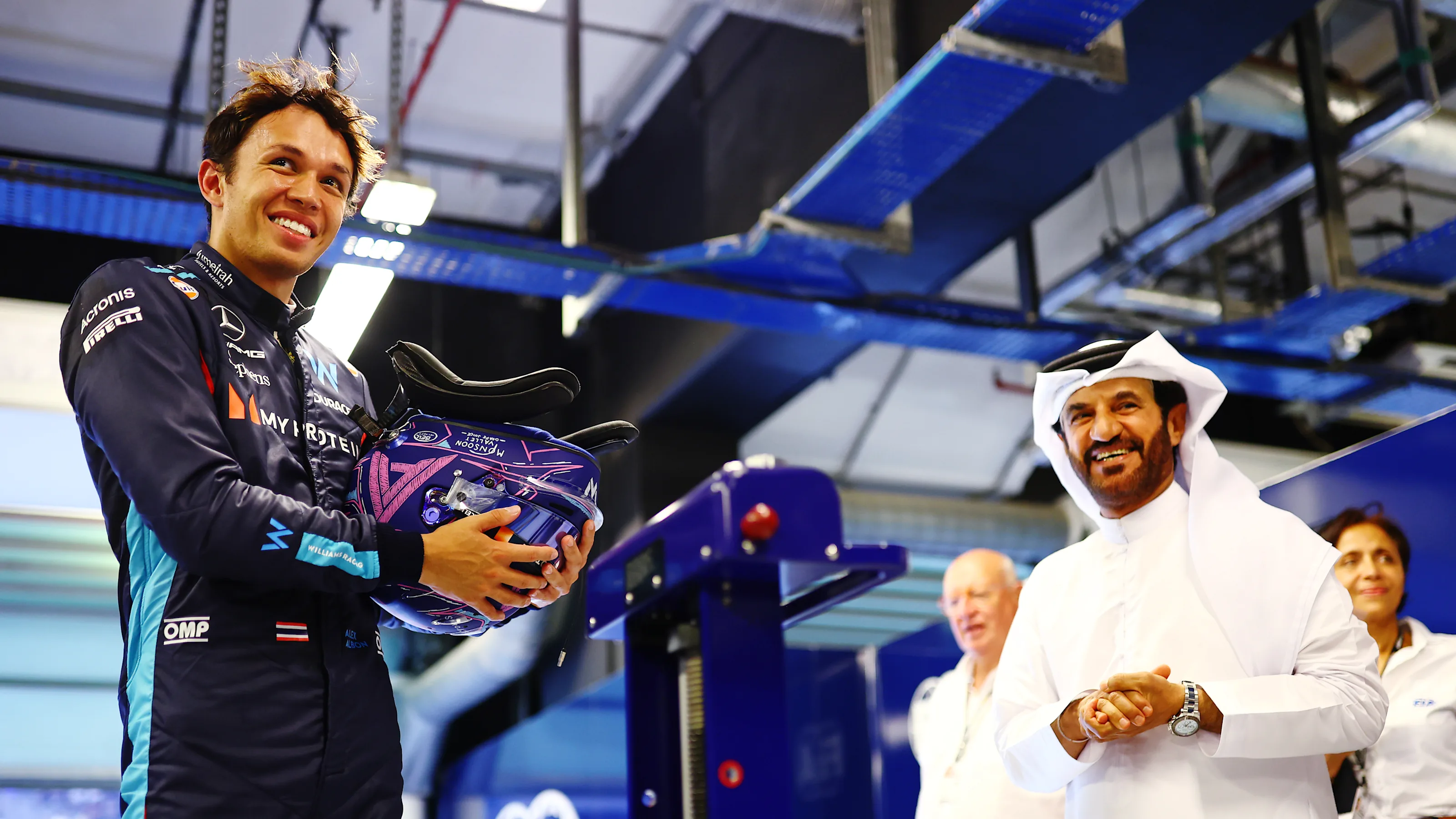 ABU DHABI, UNITED ARAB EMIRATES - NOVEMBER 25: 14th placed qualifier Alexander Albon of Thailand