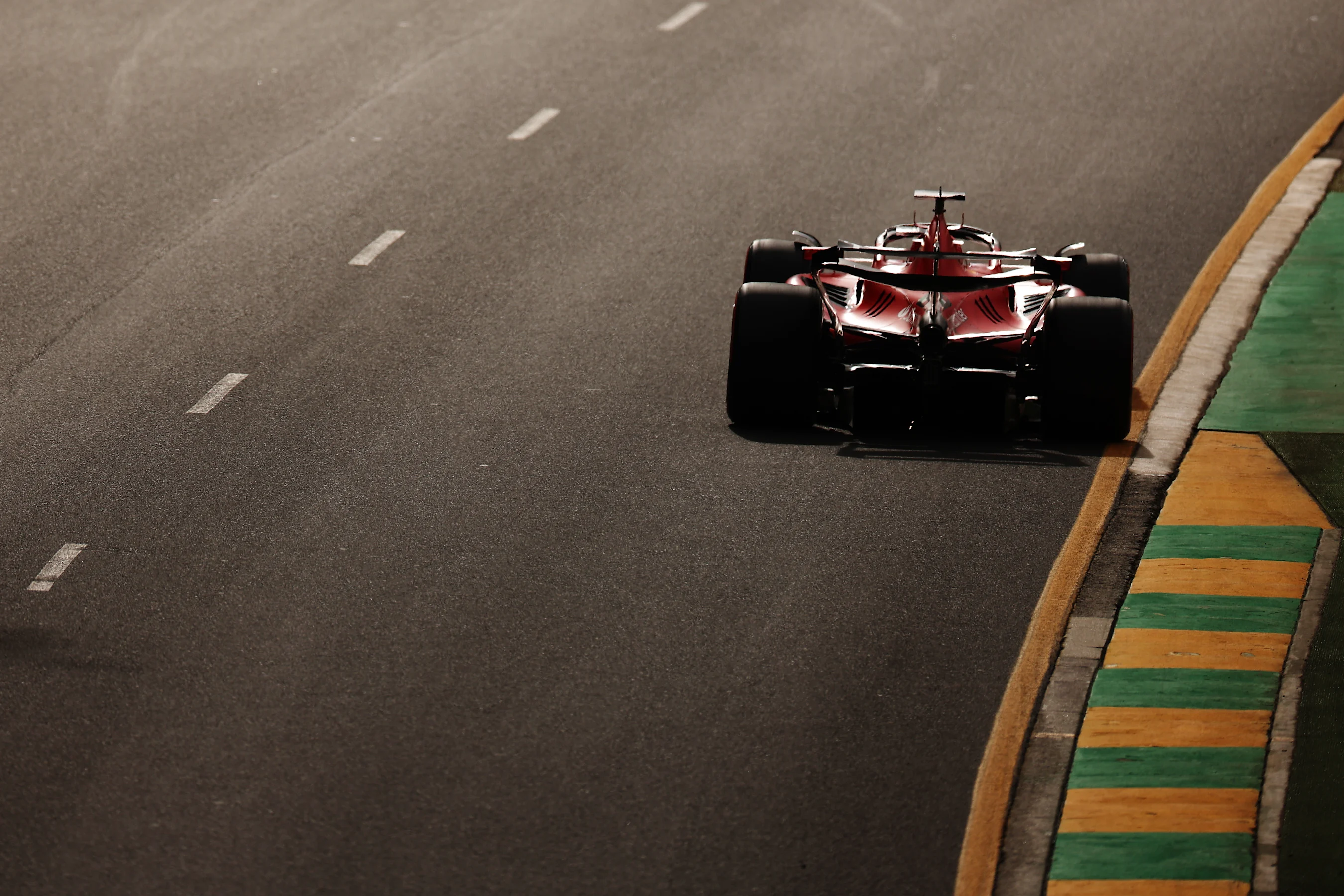 MELBOURNE, AUSTRALIA - APRIL 01: Charles Leclerc of Monaco driving the (16) Ferrari SF-23 on track