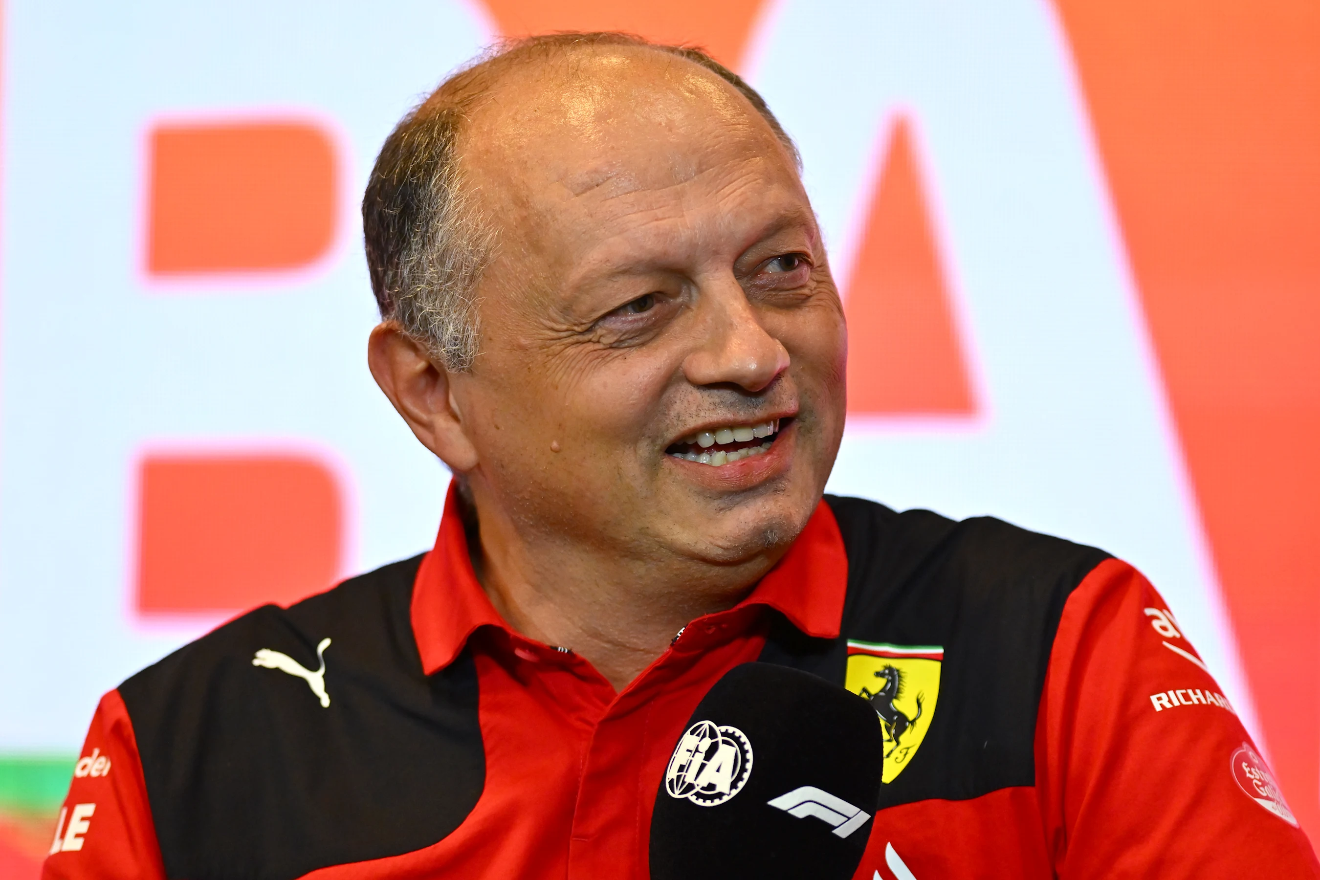 BAKU, AZERBAIJAN - APRIL 28: Ferrari Team Principal Frederic Vasseur attends the Team Principals