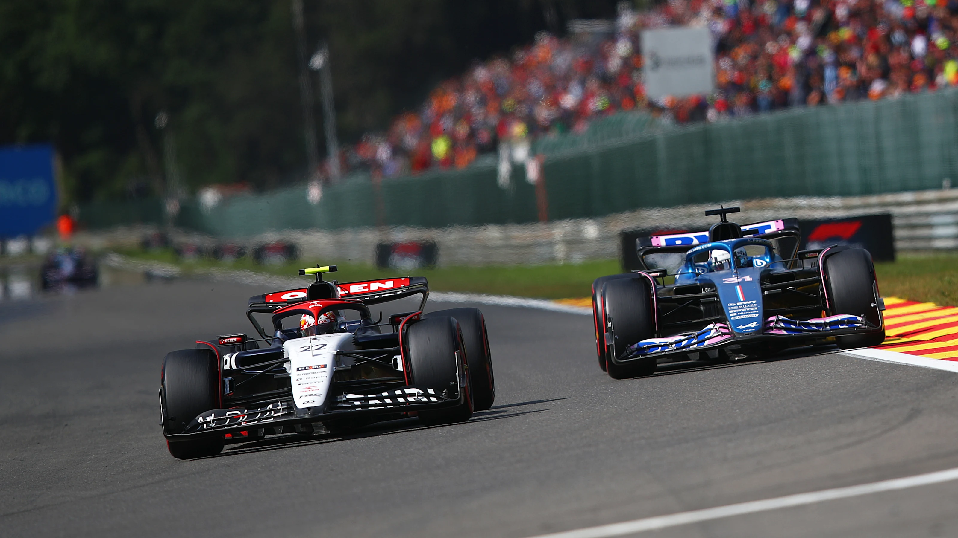 SPA, BELGIUM - JULY 30: Daniel Ricciardo of Australia driving the (3) Scuderia AlphaTauri AT04