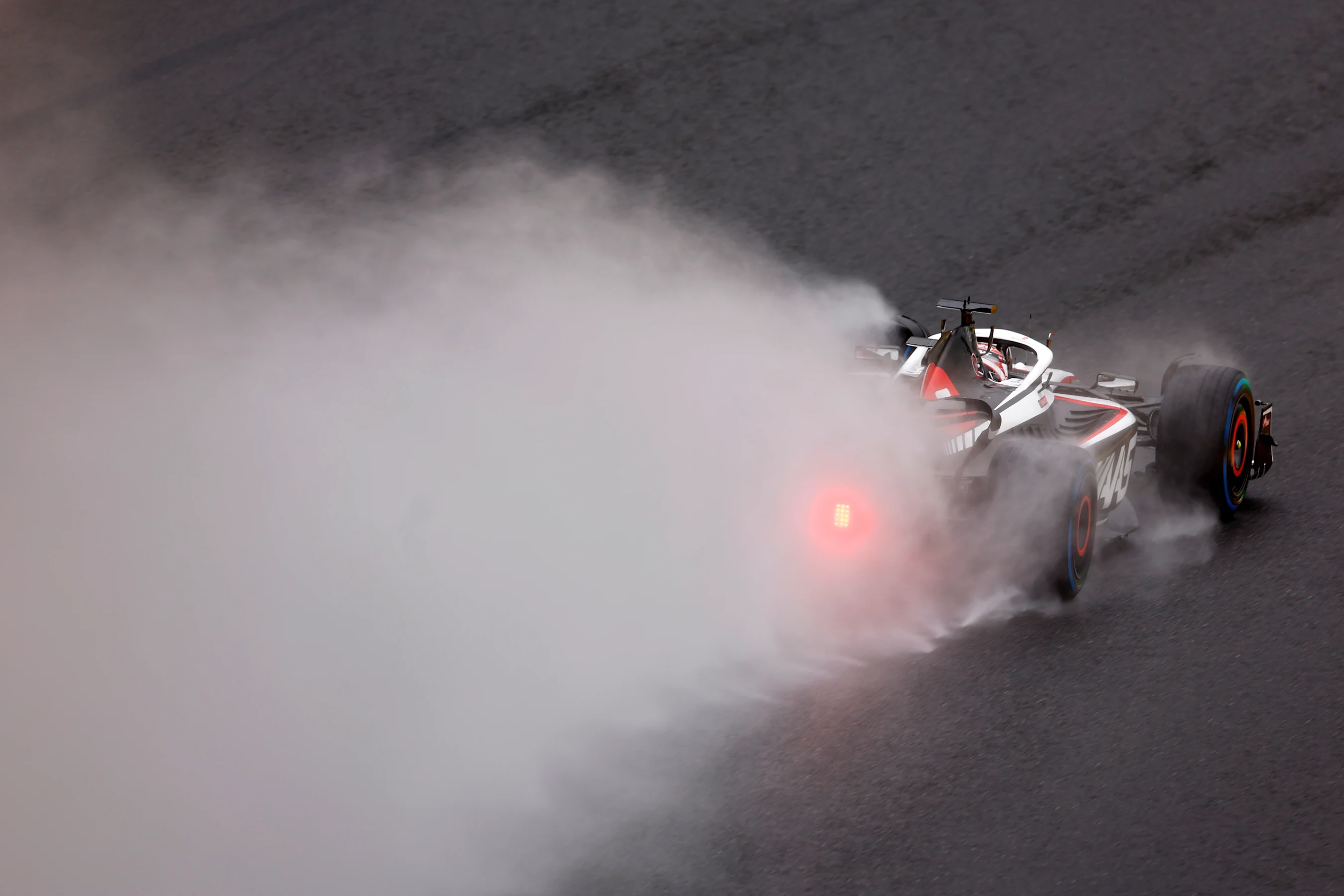 SPA, BELGIUM - JULY 28: Kevin Magnussen of Denmark driving the (20) Haas F1 VF-23 Ferrari on track