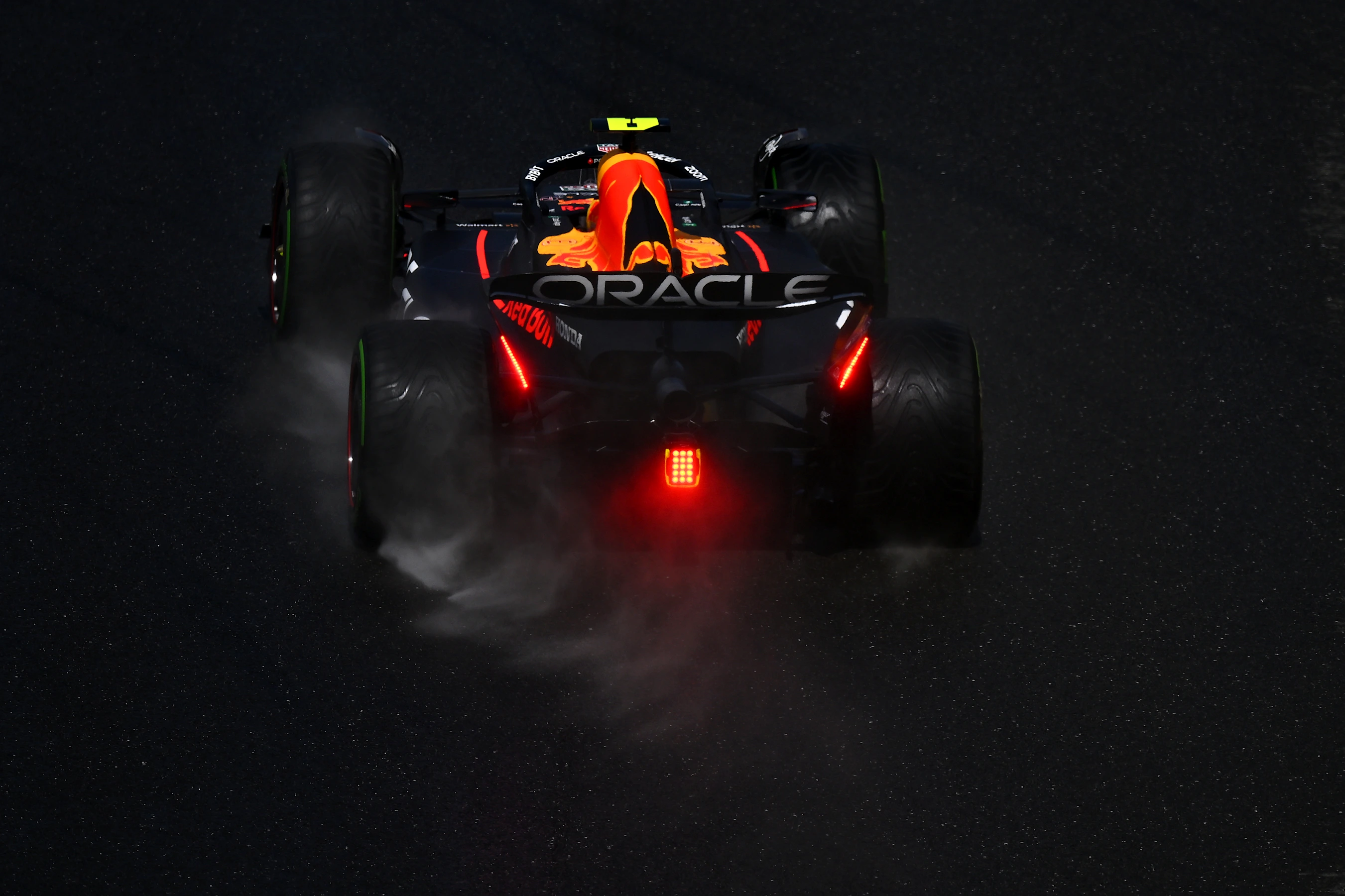 SPA, BELGIUM - JULY 29: Sergio Perez of Mexico driving the (11) Oracle Red Bull Racing RB19 on