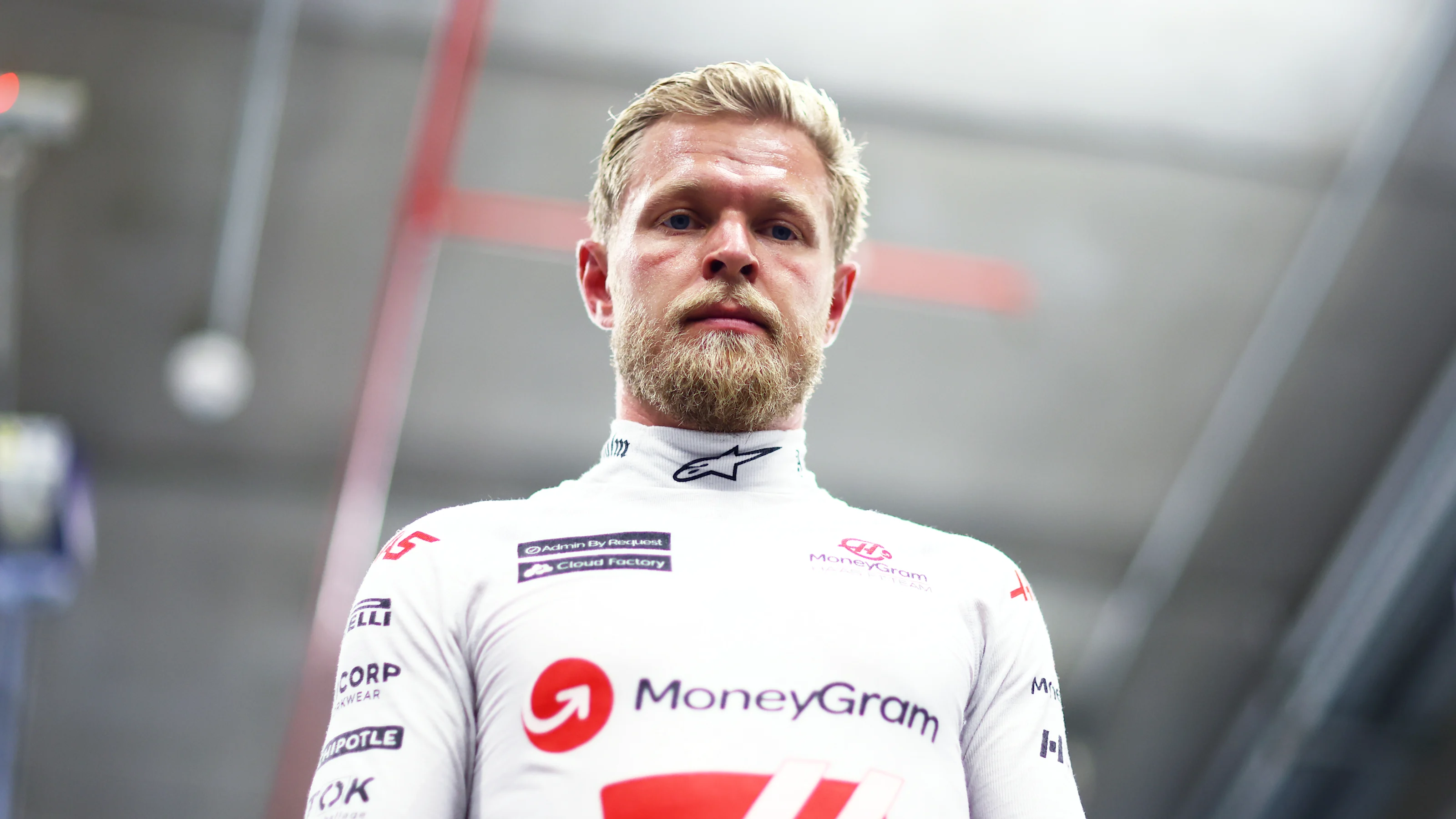 SAO PAULO, BRAZIL - NOVEMBER 03: Fourteenth placed qualifier Kevin Magnussen of Denmark and Haas F1