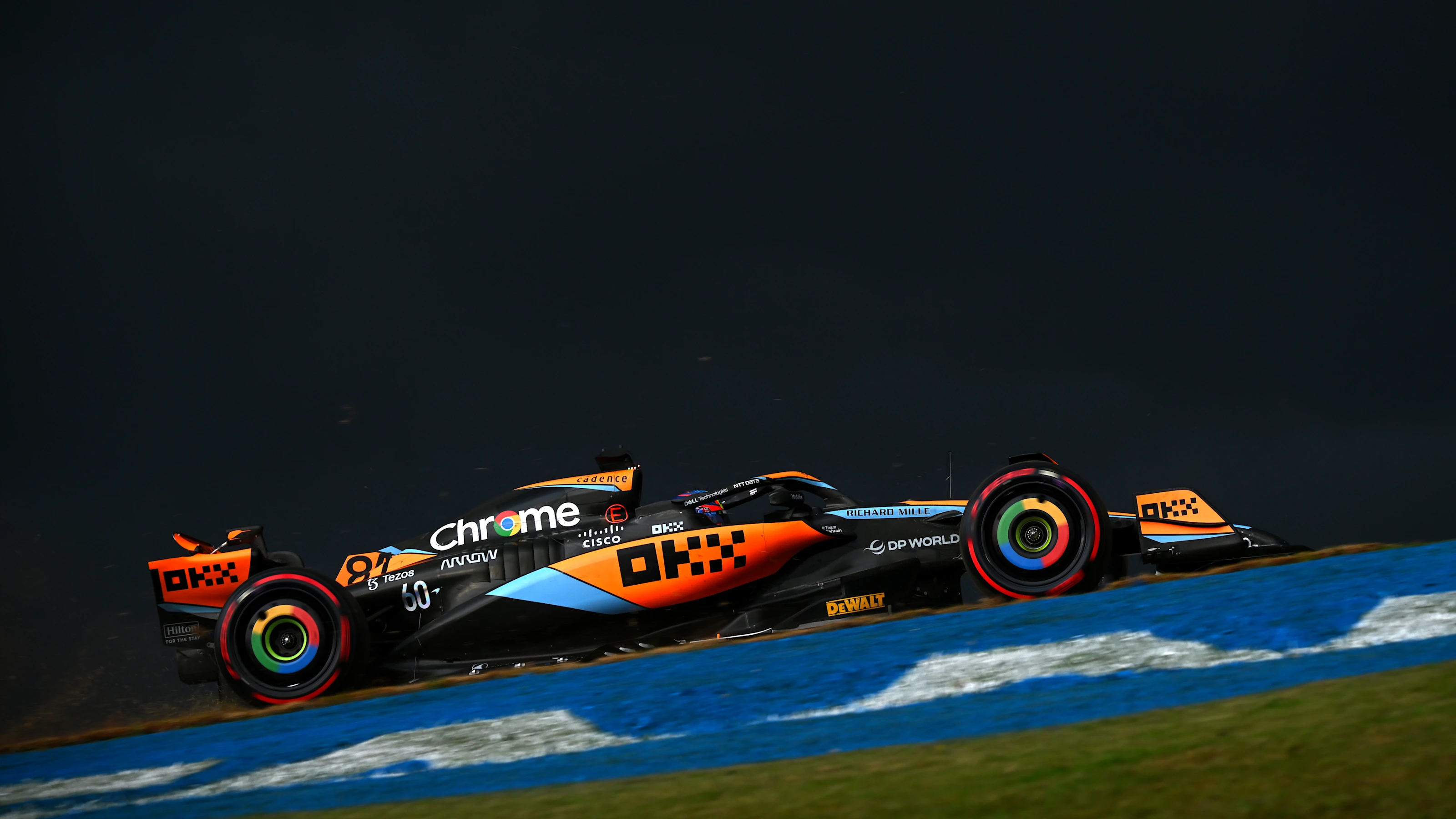 SAO PAULO, BRAZIL - NOVEMBER 03: Oscar Piastri of Australia driving the (81) McLaren MCL60 Mercedes