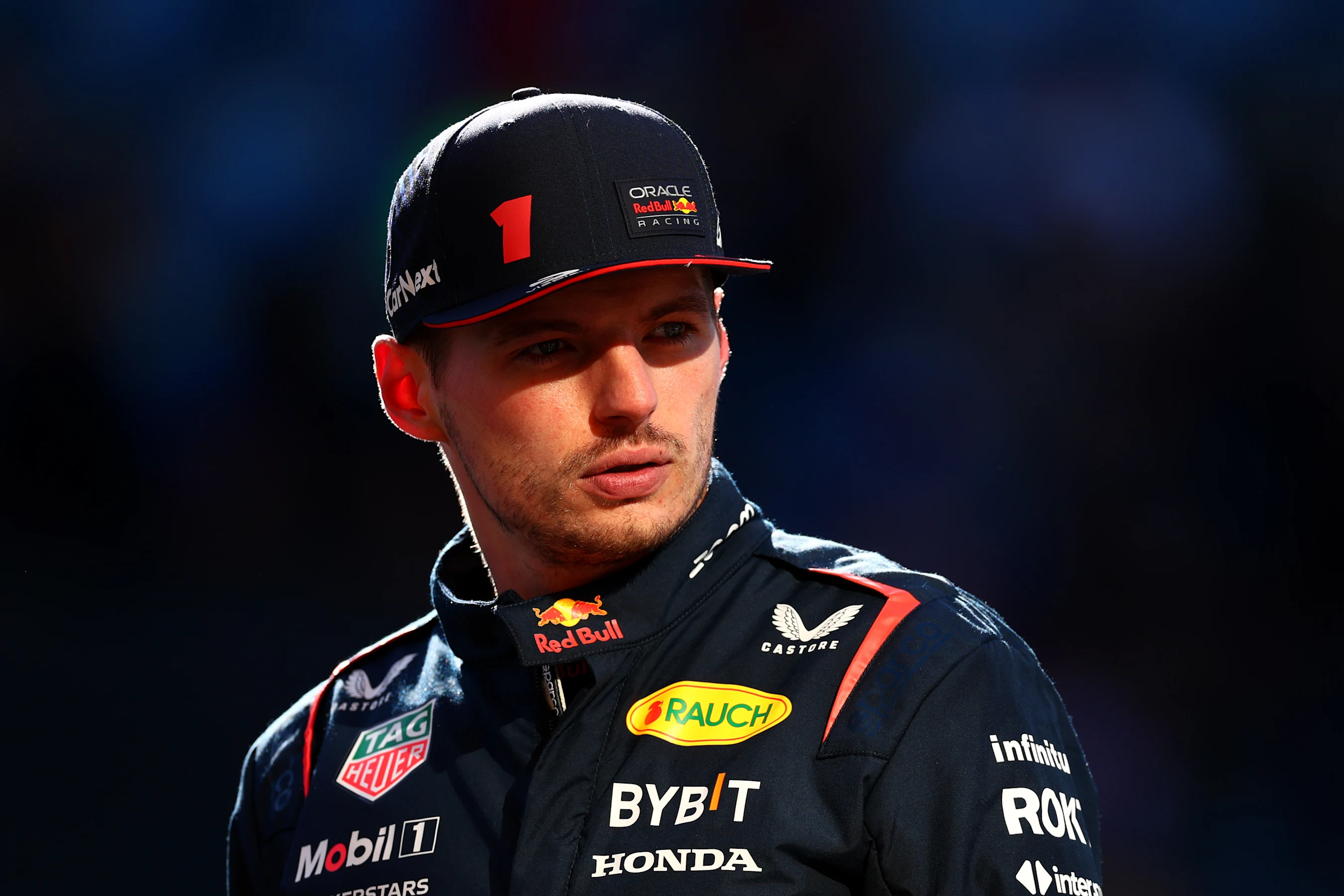SAO PAULO, BRAZIL - NOVEMBER 04: Sprint winner Max Verstappen of the Netherlands and Oracle Red
