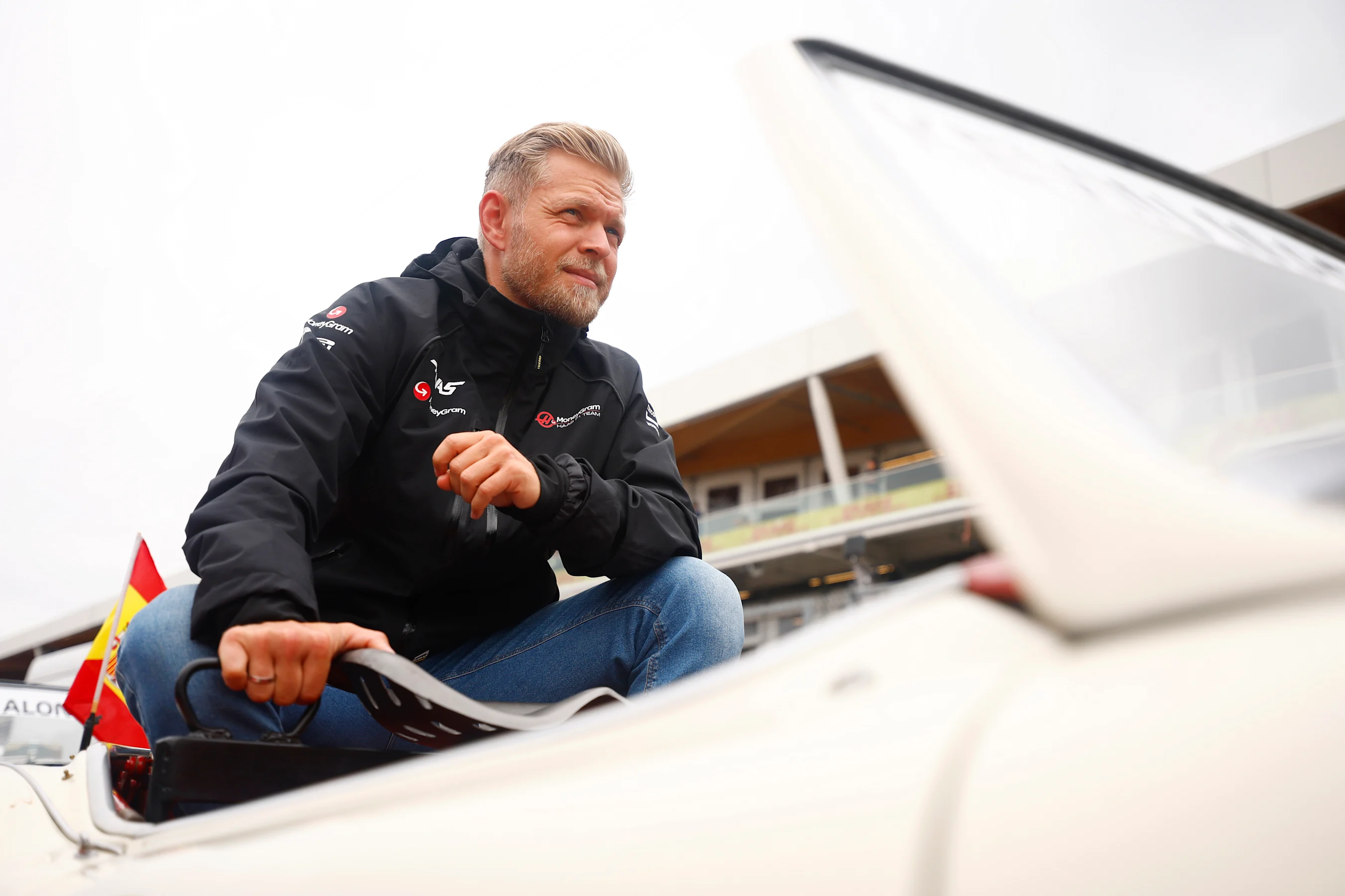 MONTREAL, QUEBEC - JUNE 18: Kevin Magnussen of Denmark and Haas F1 looks on from the drivers parade