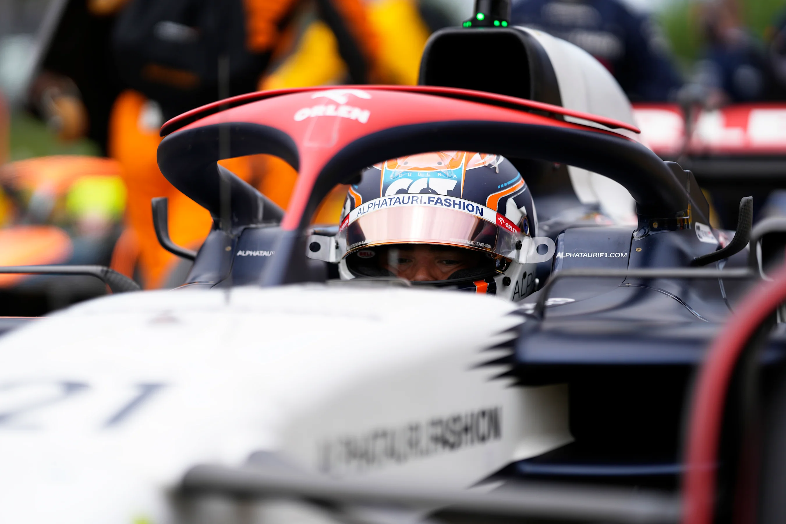 MONTREAL, QUEBEC - JUNE 18: Nyck de Vries of Netherlands and Scuderia AlphaTauri prepares to drive