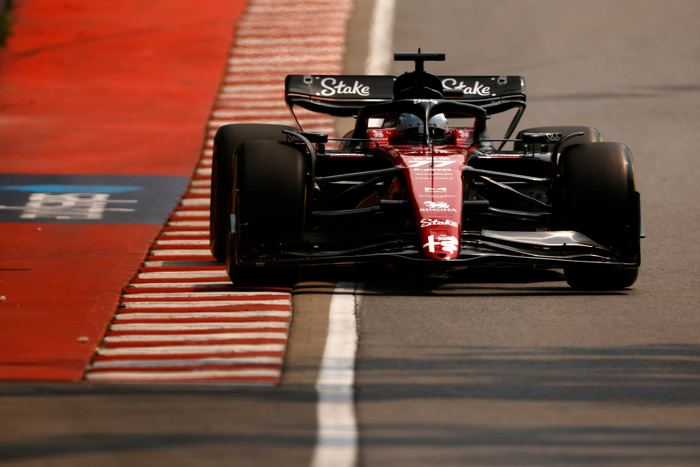 MONTREAL, QUEBEC - JUNE 16: Valtteri Bottas of Finland driving the (77) Alfa Romeo F1 C43 Ferrari