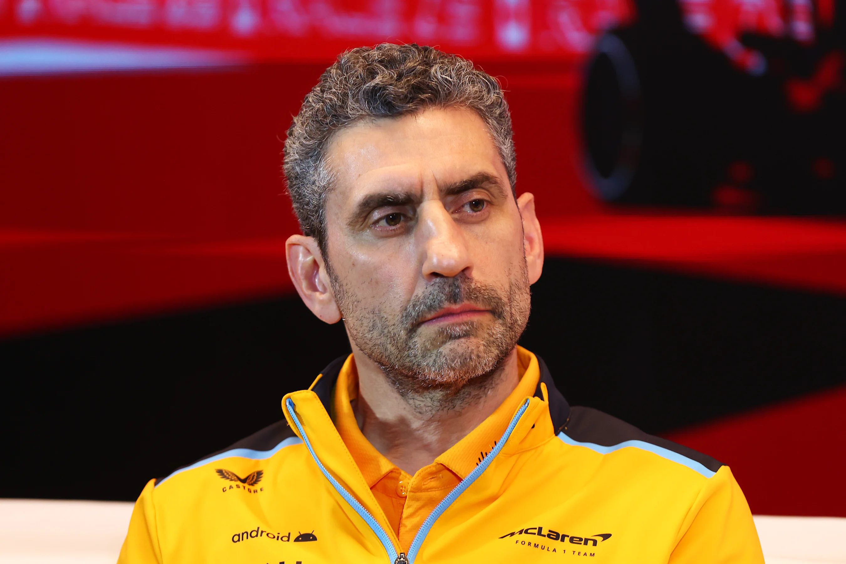 MONTREAL, QUEBEC - JUNE 16: McLaren Team Principal Andrea Stella attends the Team Principals Press