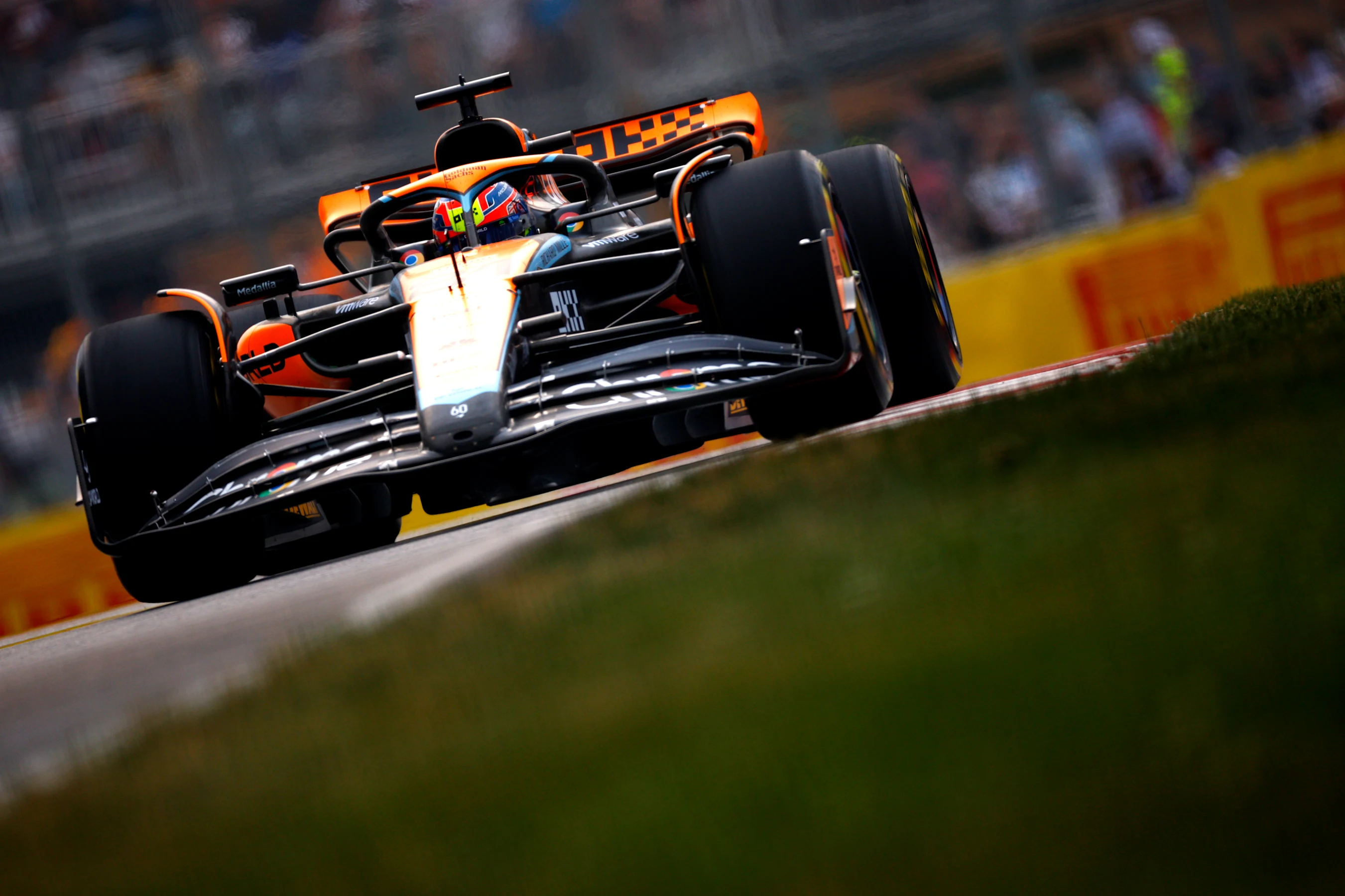 MONTREAL, QUEBEC - JUNE 16: Oscar Piastri of Australia driving the (81) McLaren MCL60 Mercedes on