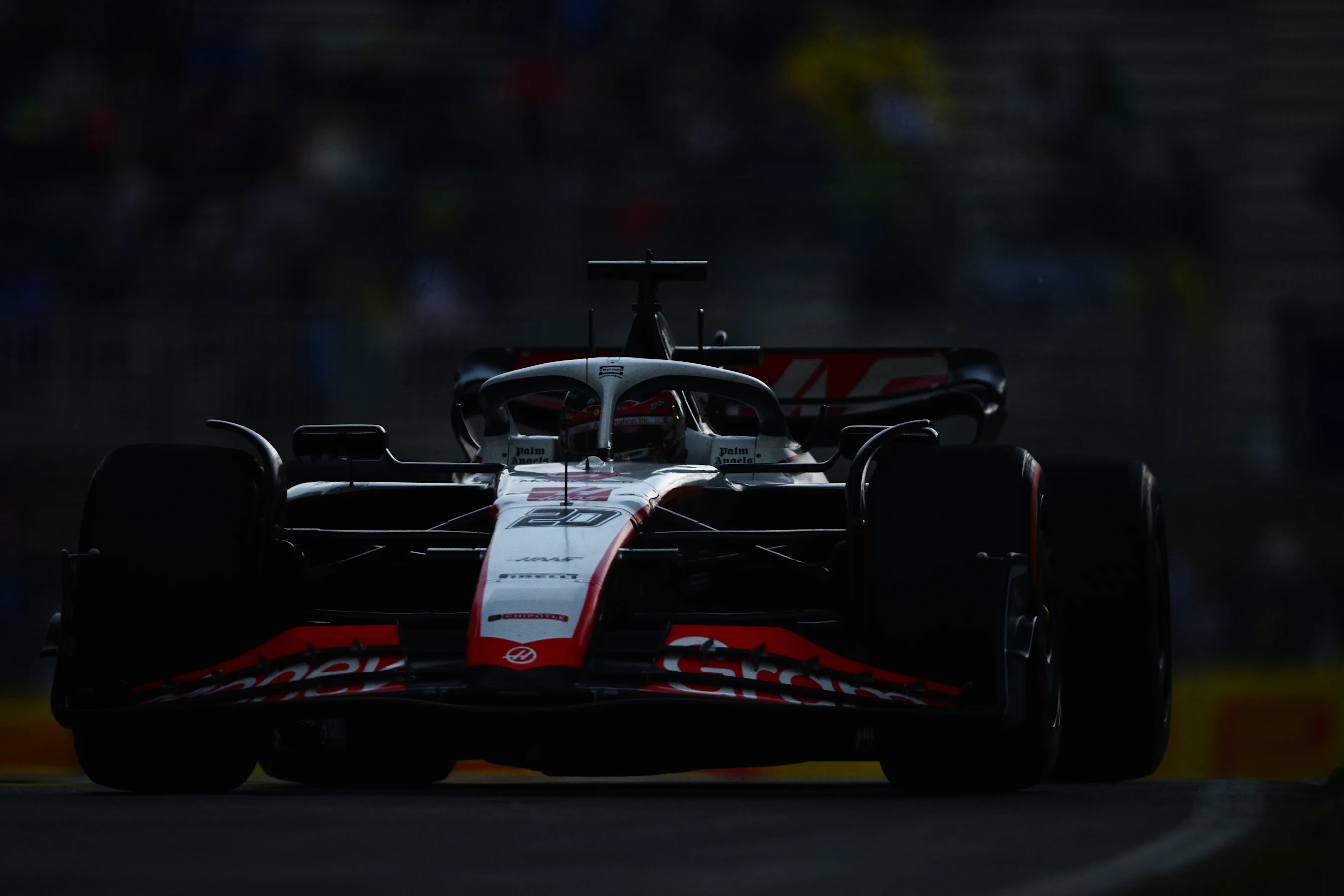 MONTREAL, QUEBEC - JUNE 16: Kevin Magnussen of Denmark driving the (20) Haas F1 VF-23 Ferrari on