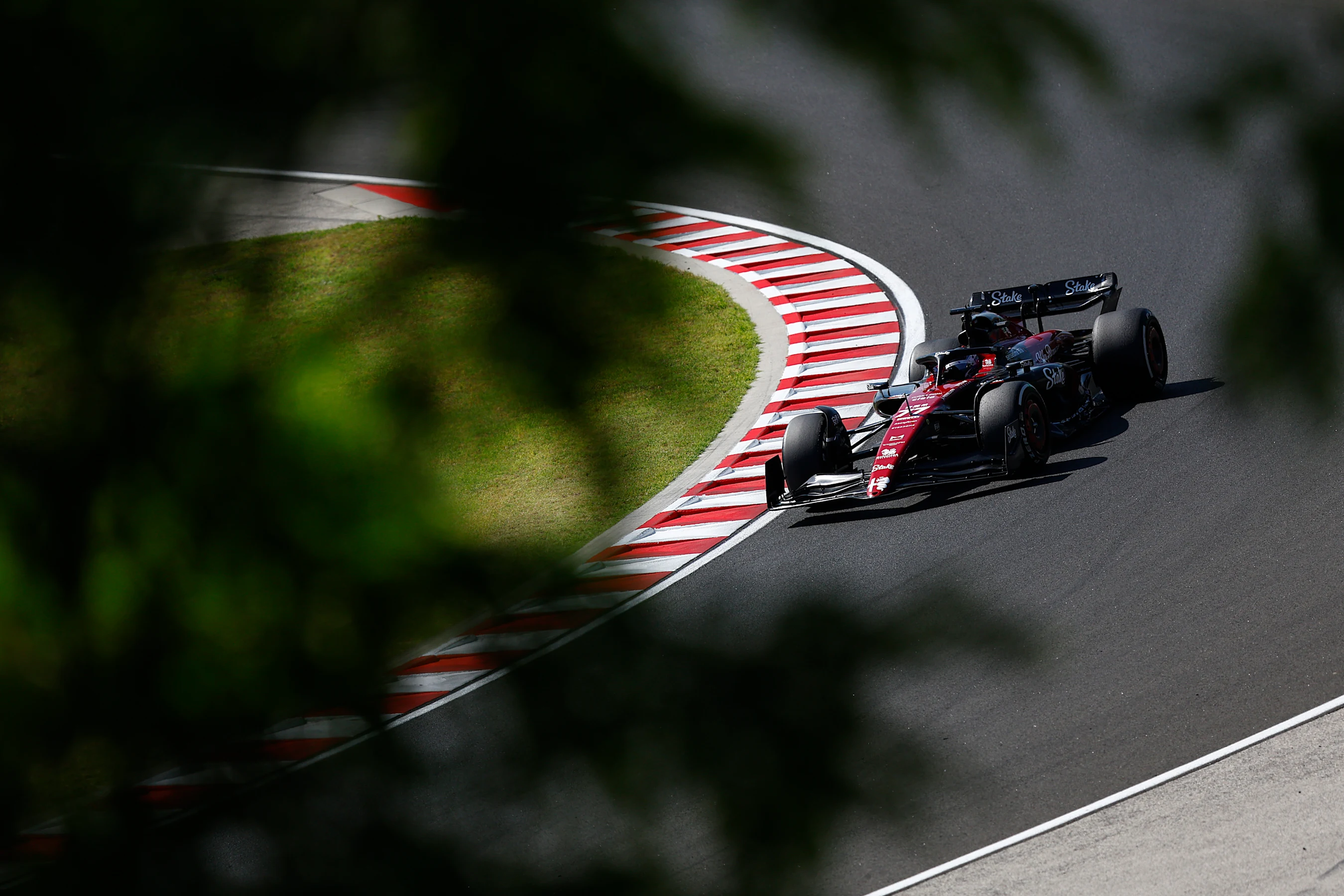 BUDAPEST, HUNGARY - JULY 23: Valtteri Bottas of Finland driving the (77) Alfa Romeo F1 C43 Ferrari