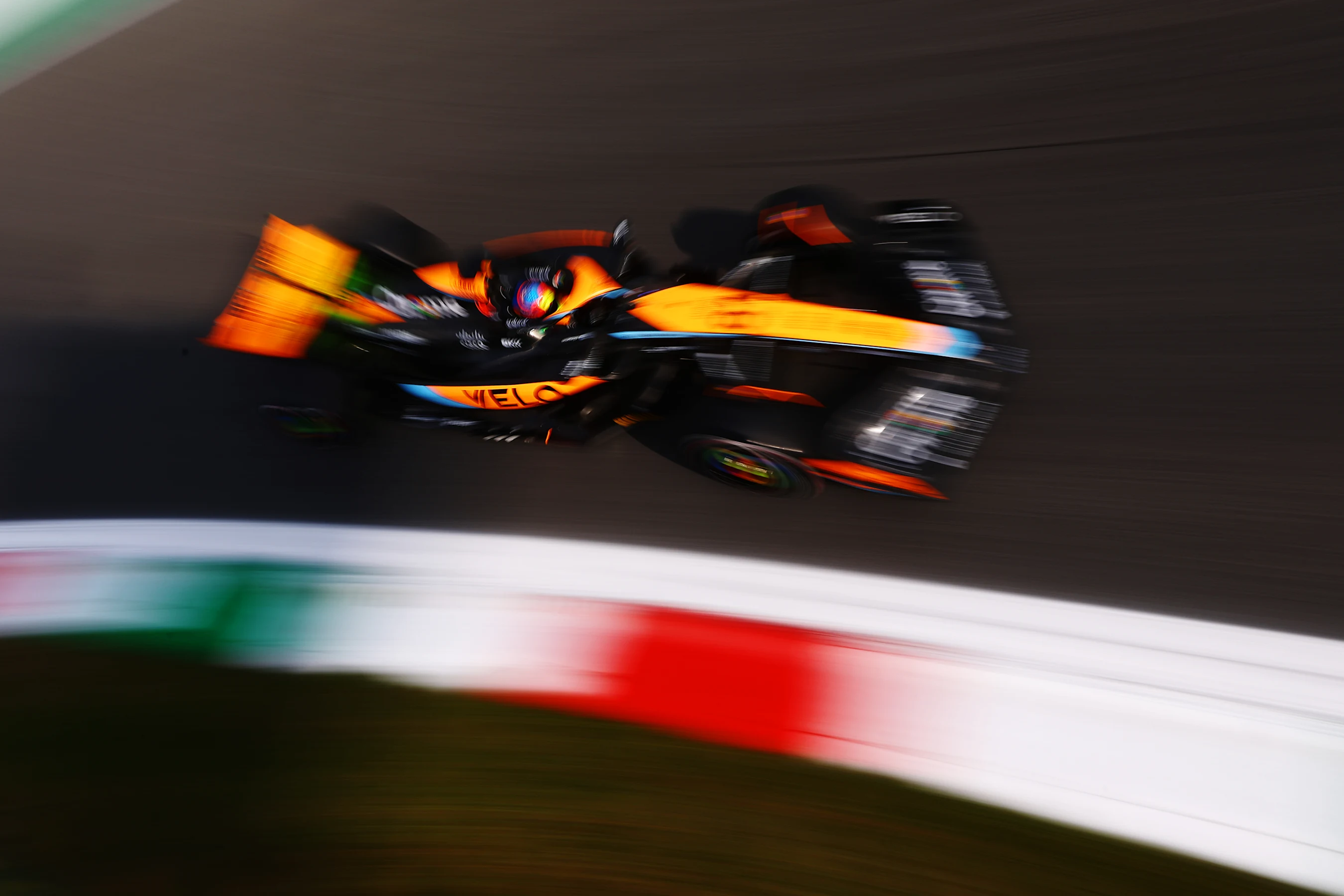 MONZA, ITALY - SEPTEMBER 01: Oscar Piastri of Australia driving the (81) McLaren MCL60 Mercedes on