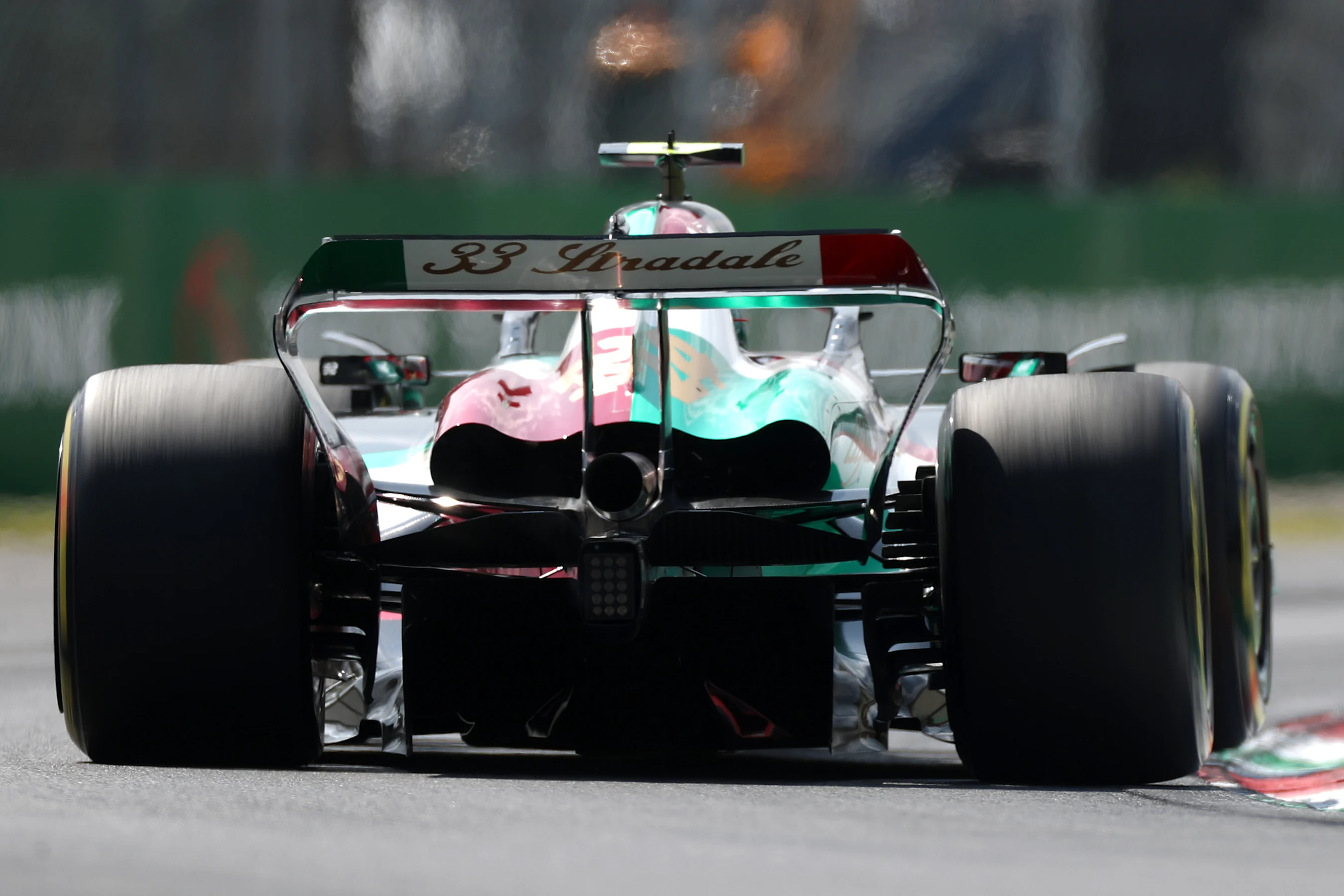 MONZA, ITALY - SEPTEMBER 02: Zhou Guanyu of China driving the (24) Alfa Romeo F1 C43 Ferrari on
