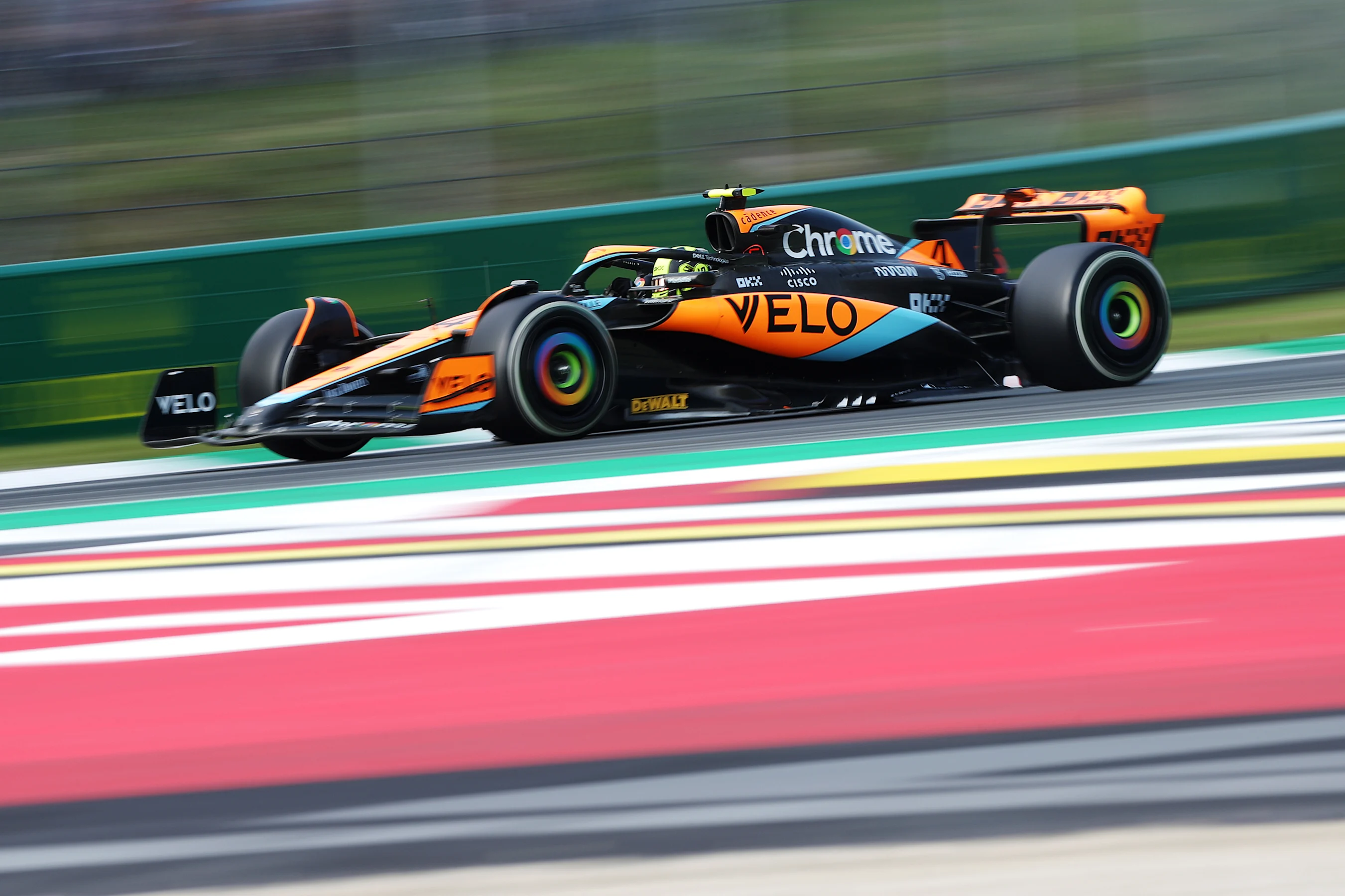 MONZA, ITALY - SEPTEMBER 02: Lando Norris of Great Britain driving the (4) McLaren MCL60 Mercedes