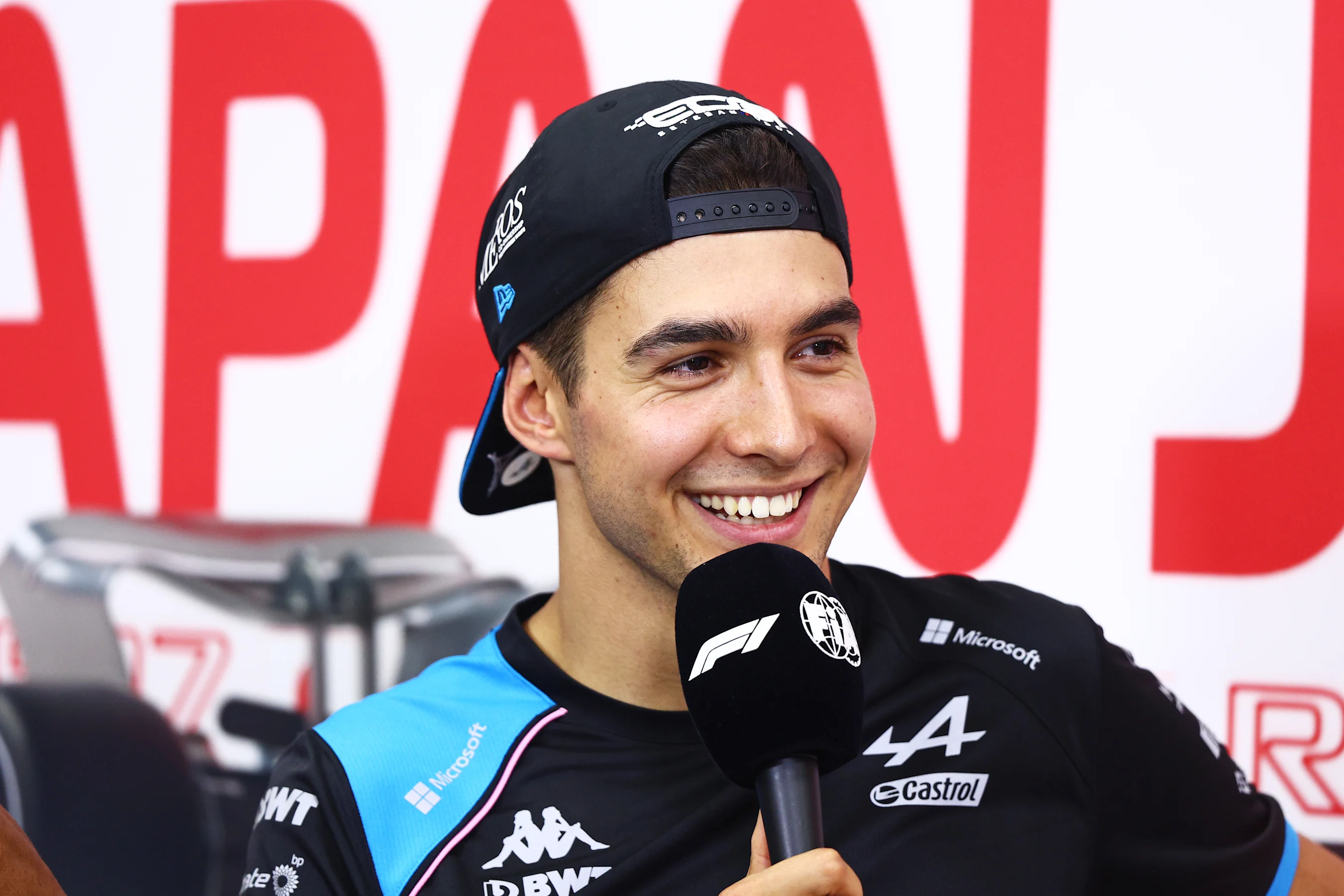 SUZUKA, JAPAN - SEPTEMBER 21: Esteban Ocon of France and Alpine F1 attends the Drivers Press